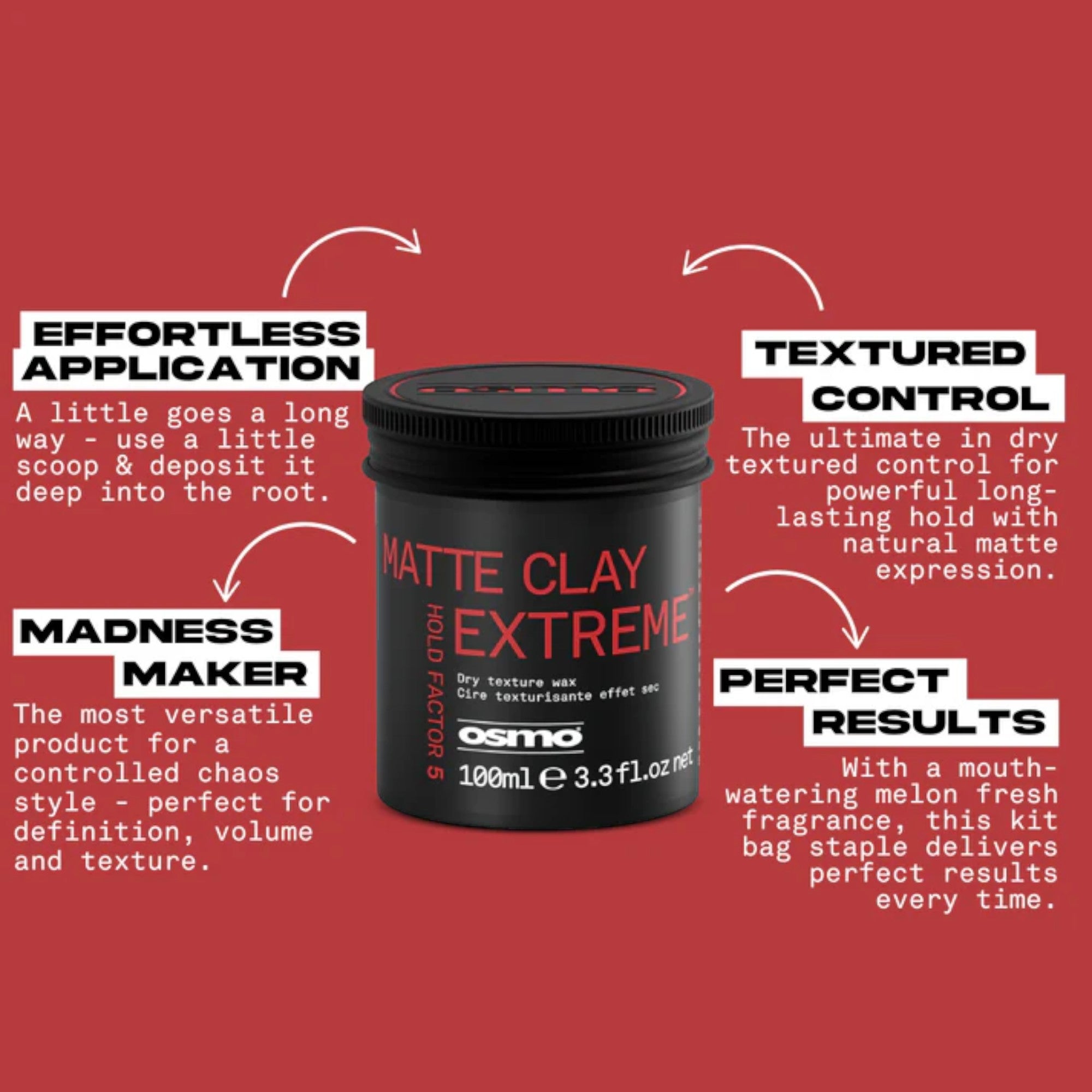 Osmo - Matte Clay Extreme Dry Texture Wax 100ml
