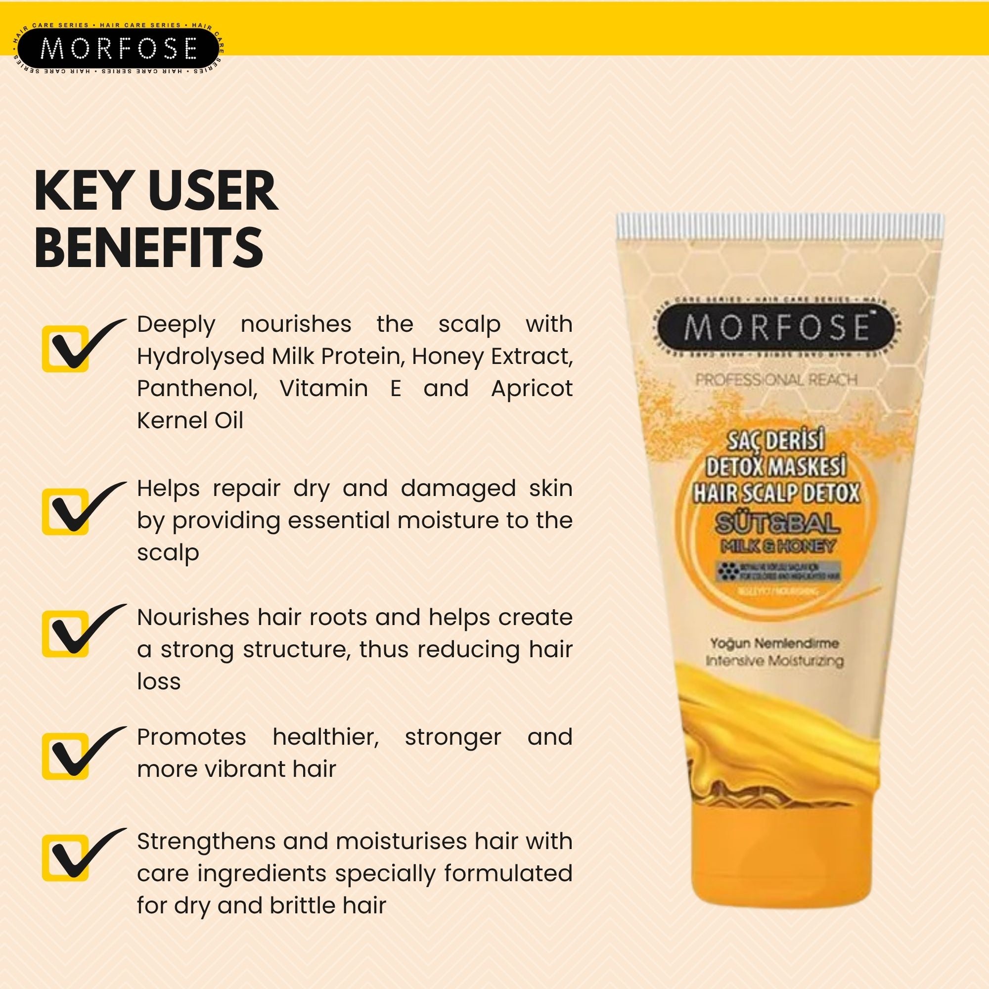 Morfose - Milk & Honey Hair Scalp Detox 100ml