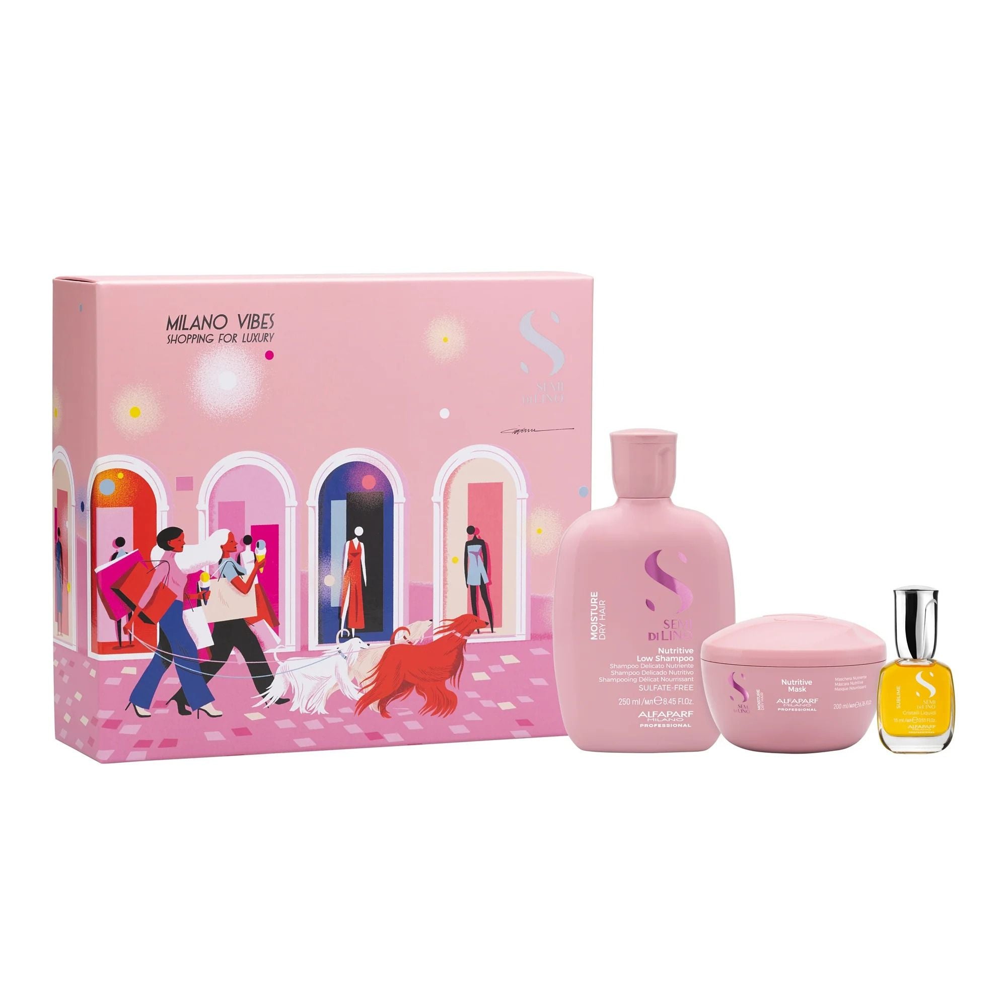 Alfaparf - Semi Di Lino Moisture Nutritive Holiday Set