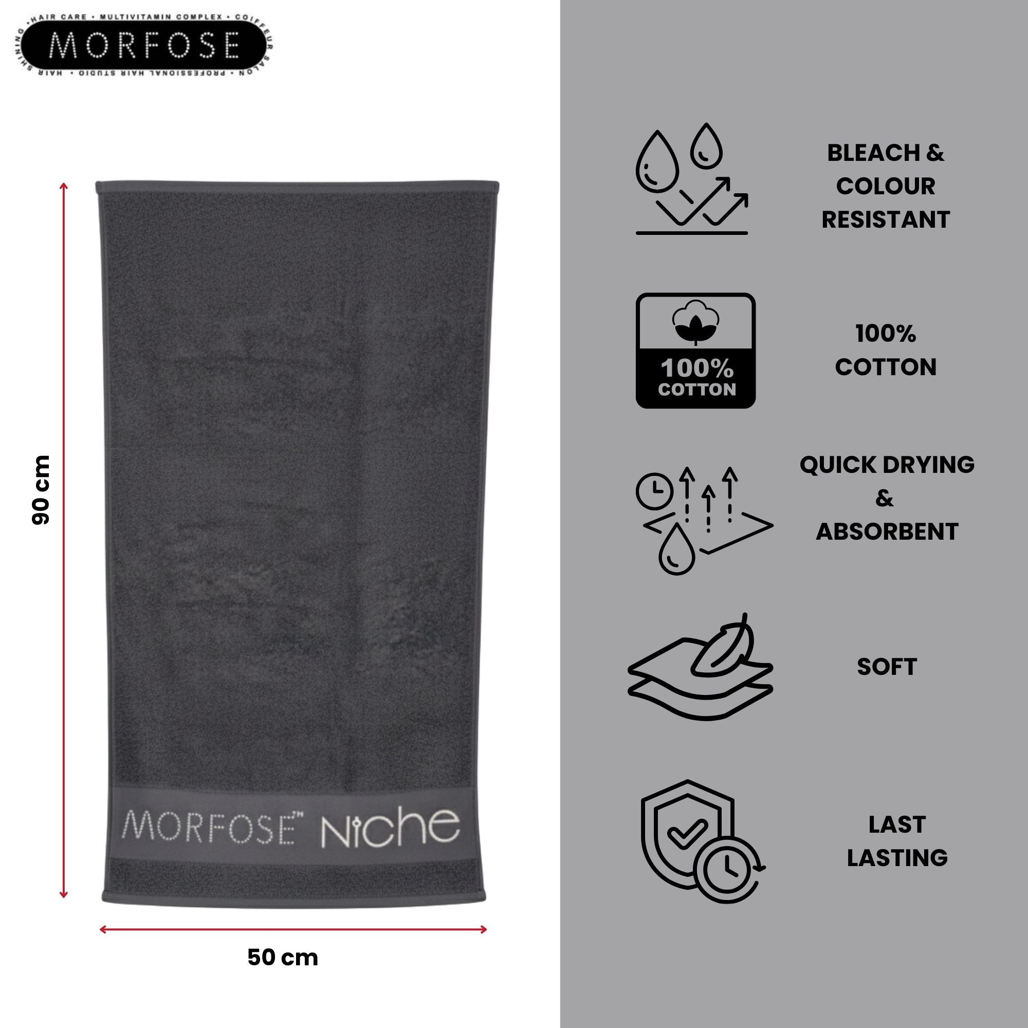 Morfose - Professional Bleach-Proof Salon Towels (Pack of 12)