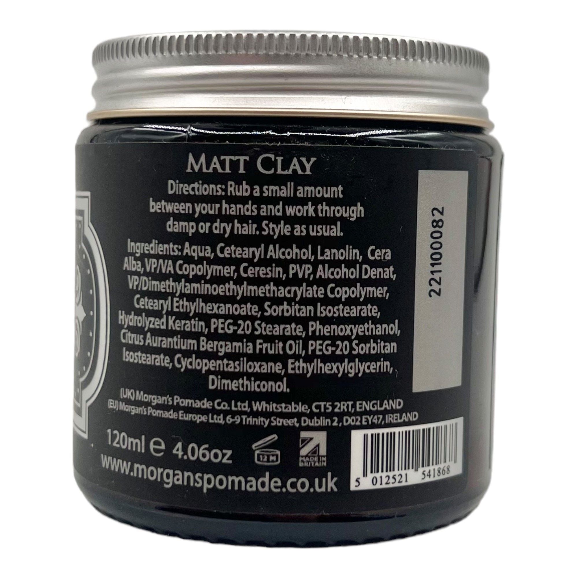 Morgan's - Matt Clay Smooth Firm Hold 120ml