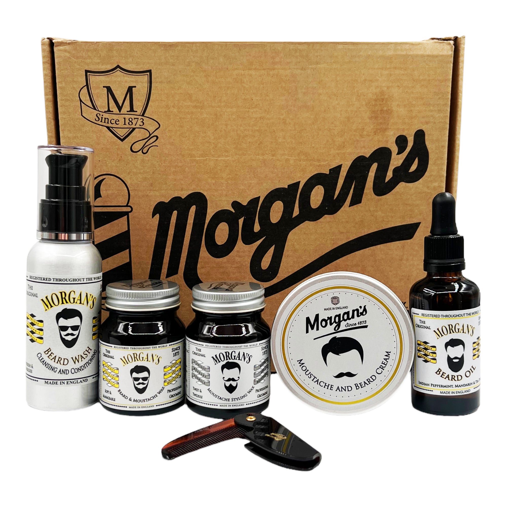 Morgan's - Moustache & Beard Gift Set