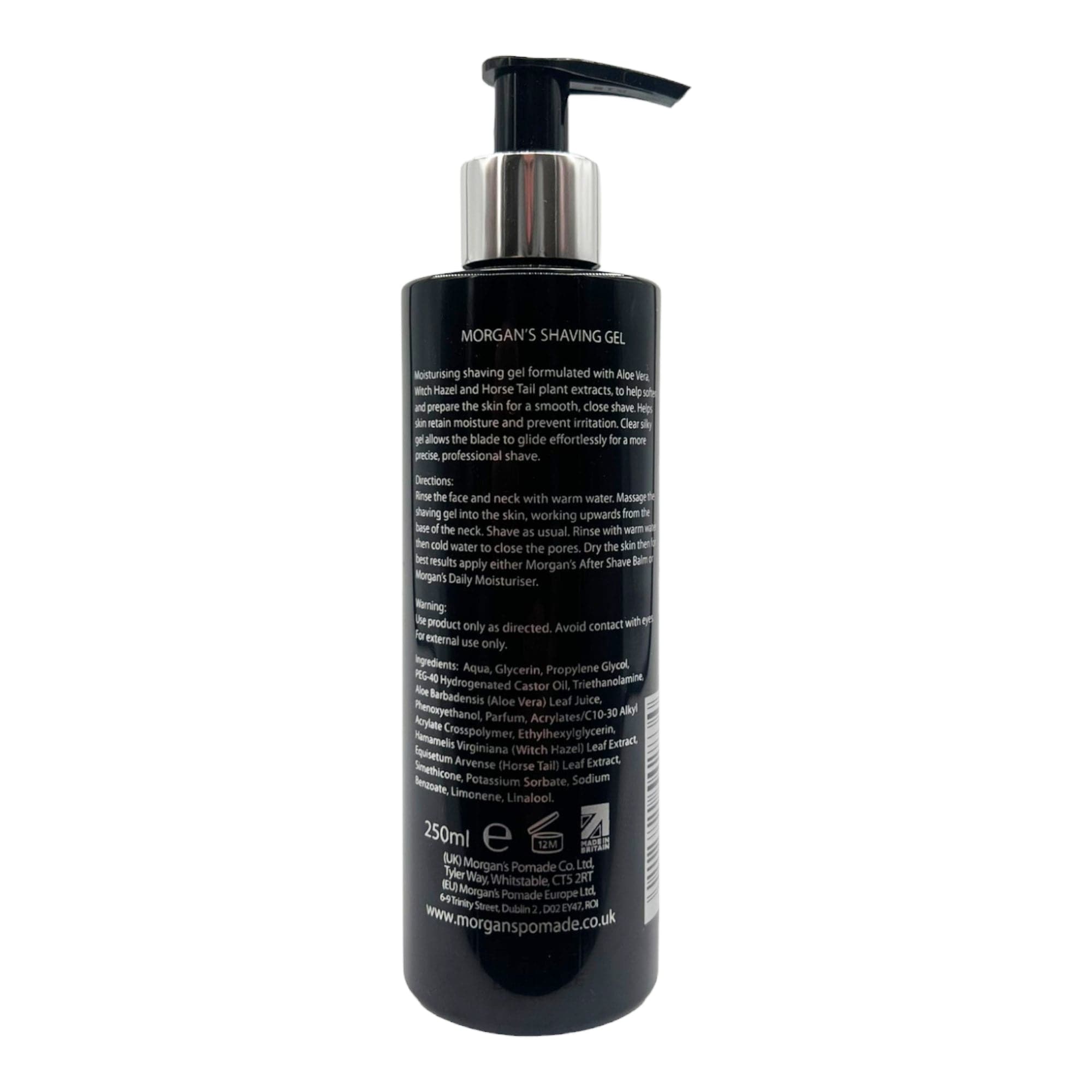Morgan's - Shaving Gel with Witch Hazel & Aloe Vera