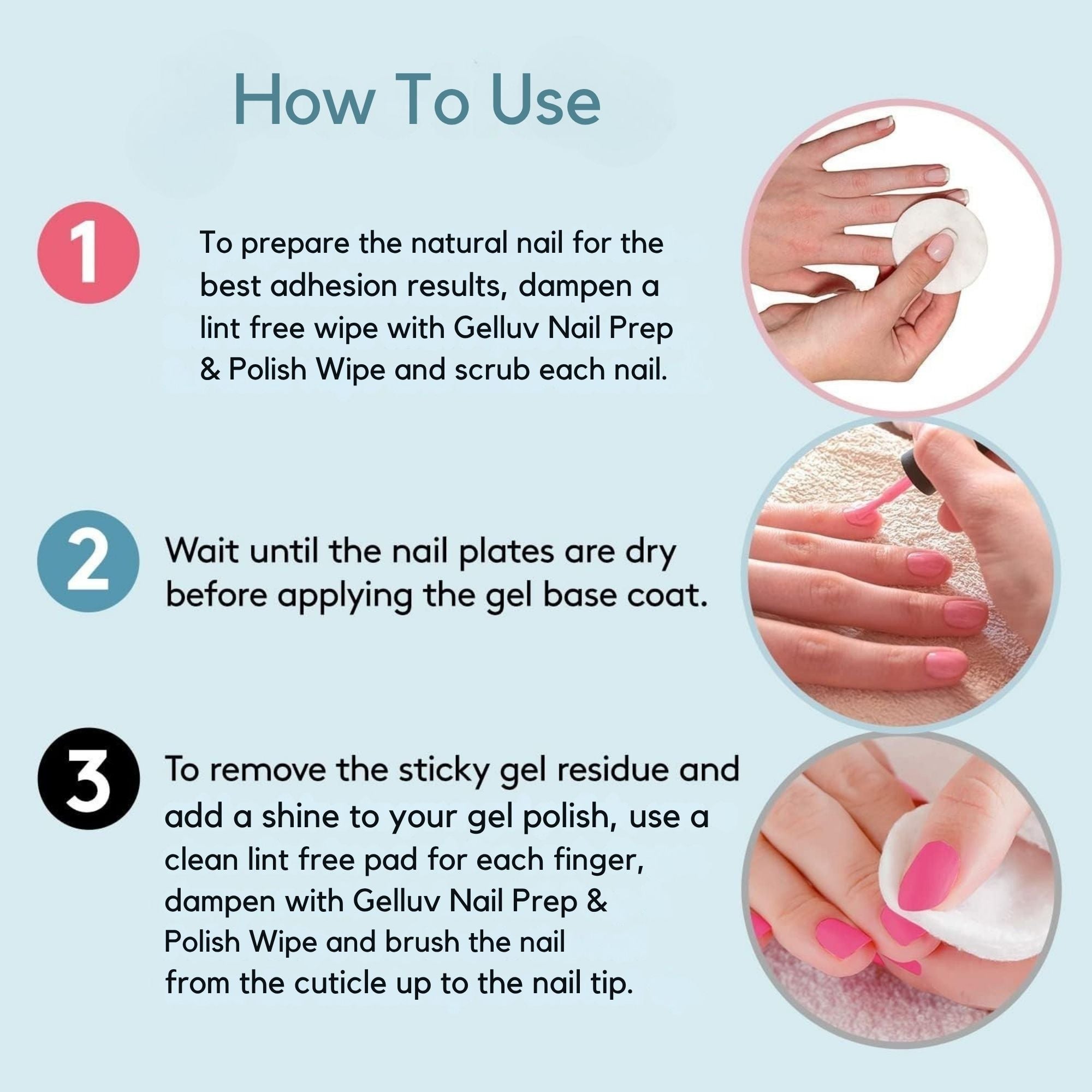 Gelluv - Nail Prep & Wipe