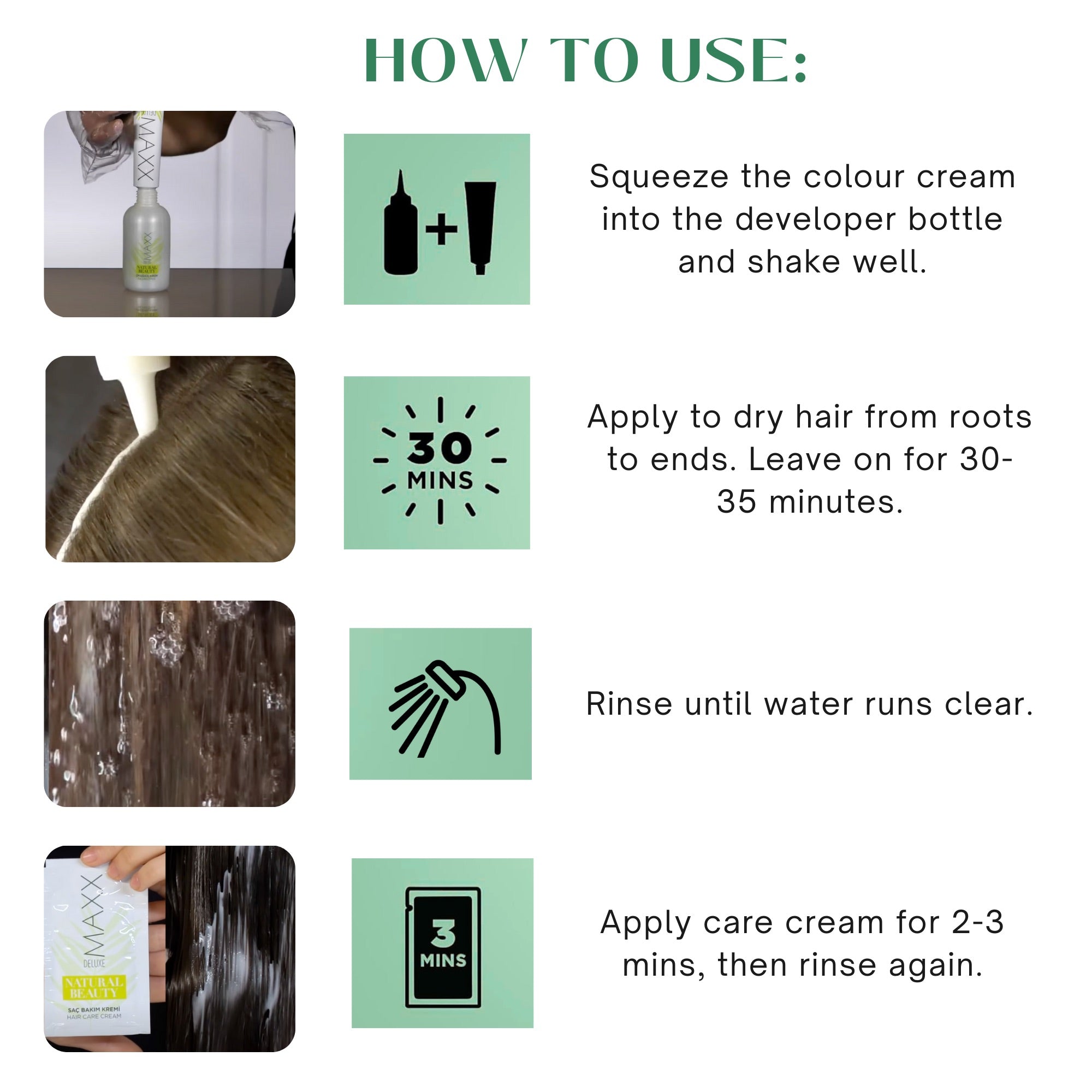 Maxx Deluxe - Natural Beauty Hair Colour Ammonia Free (2 Applications)
