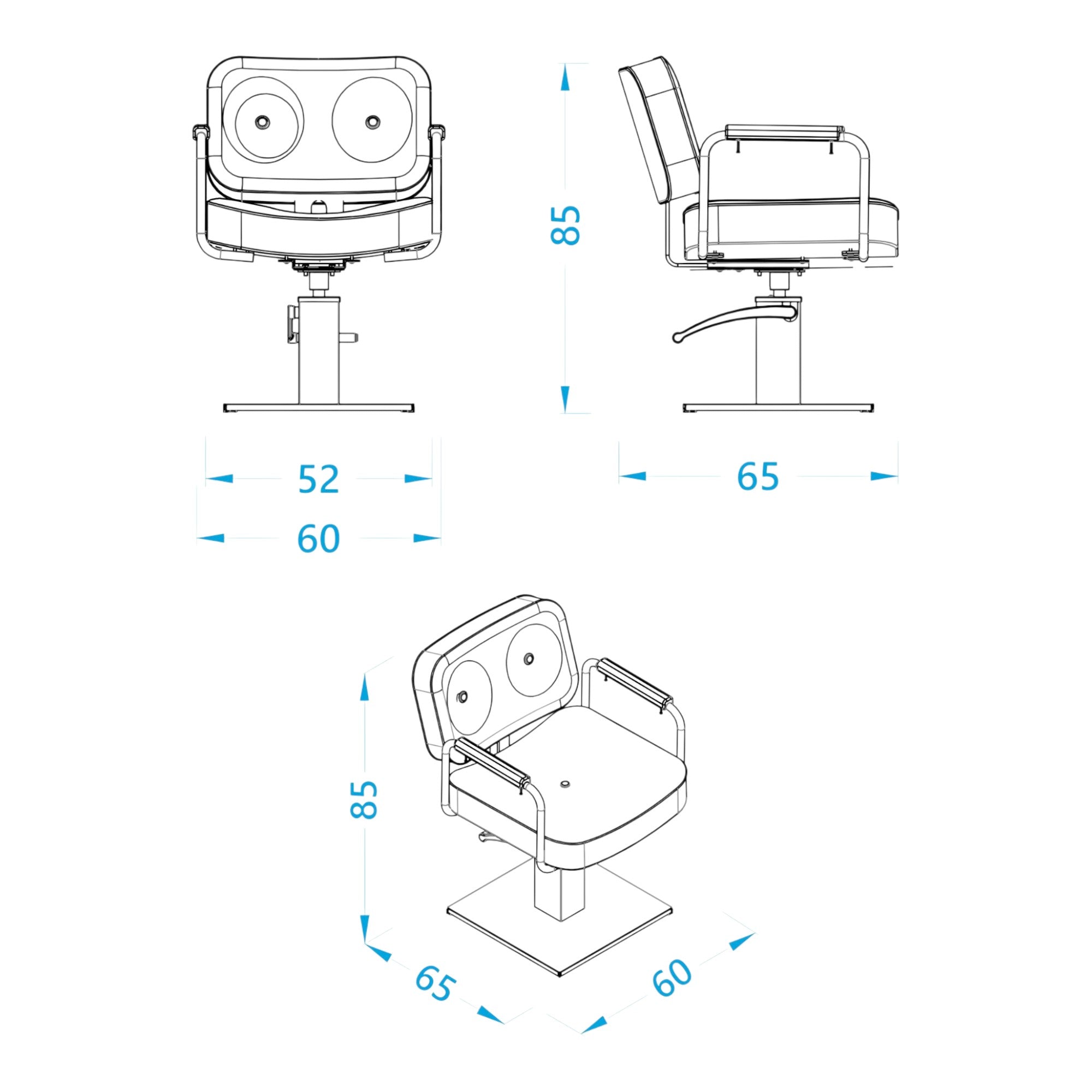 Alpeda - Noah Color Styling Chair