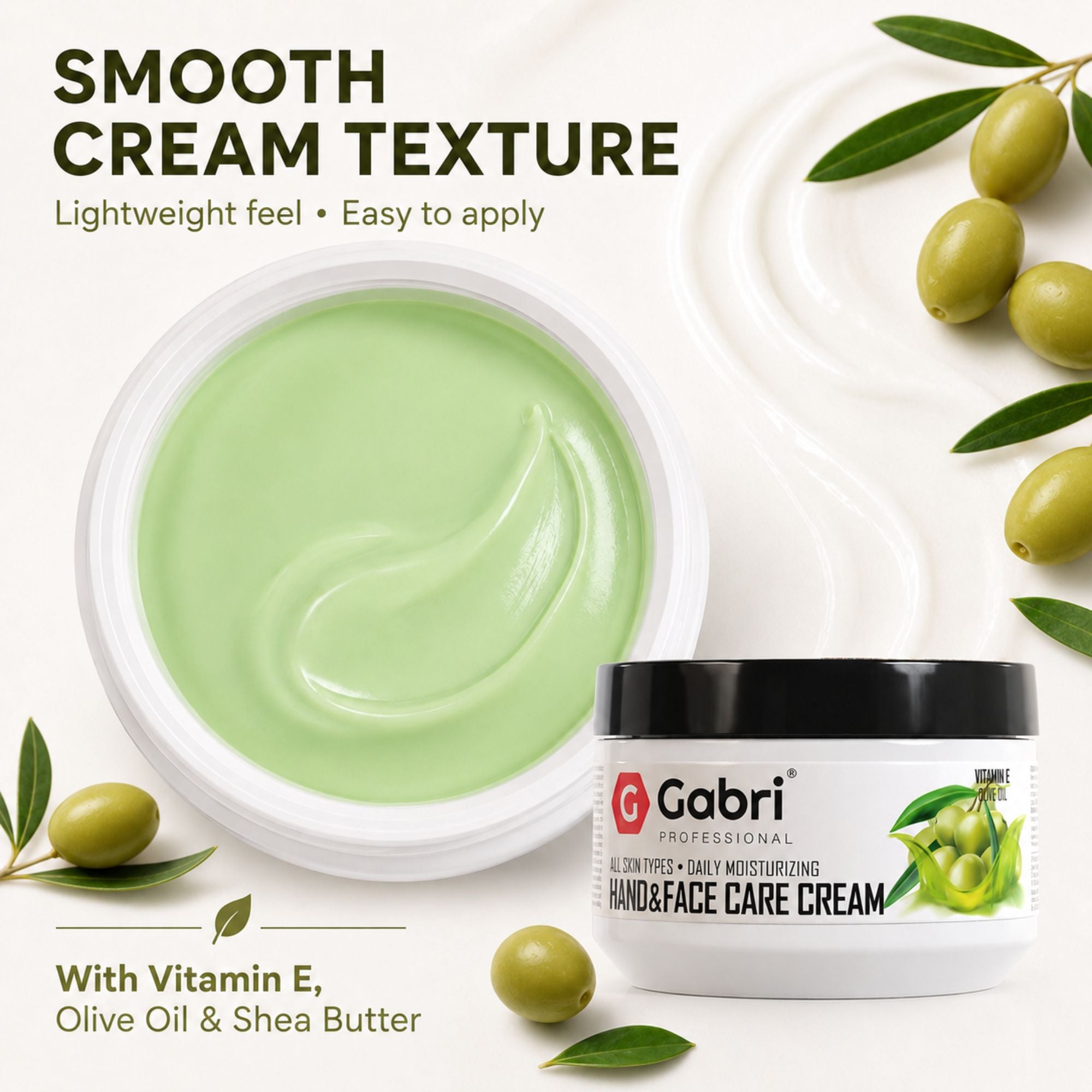Gabri Professional - Hand & Face Care Cream Olive Oil 300ml