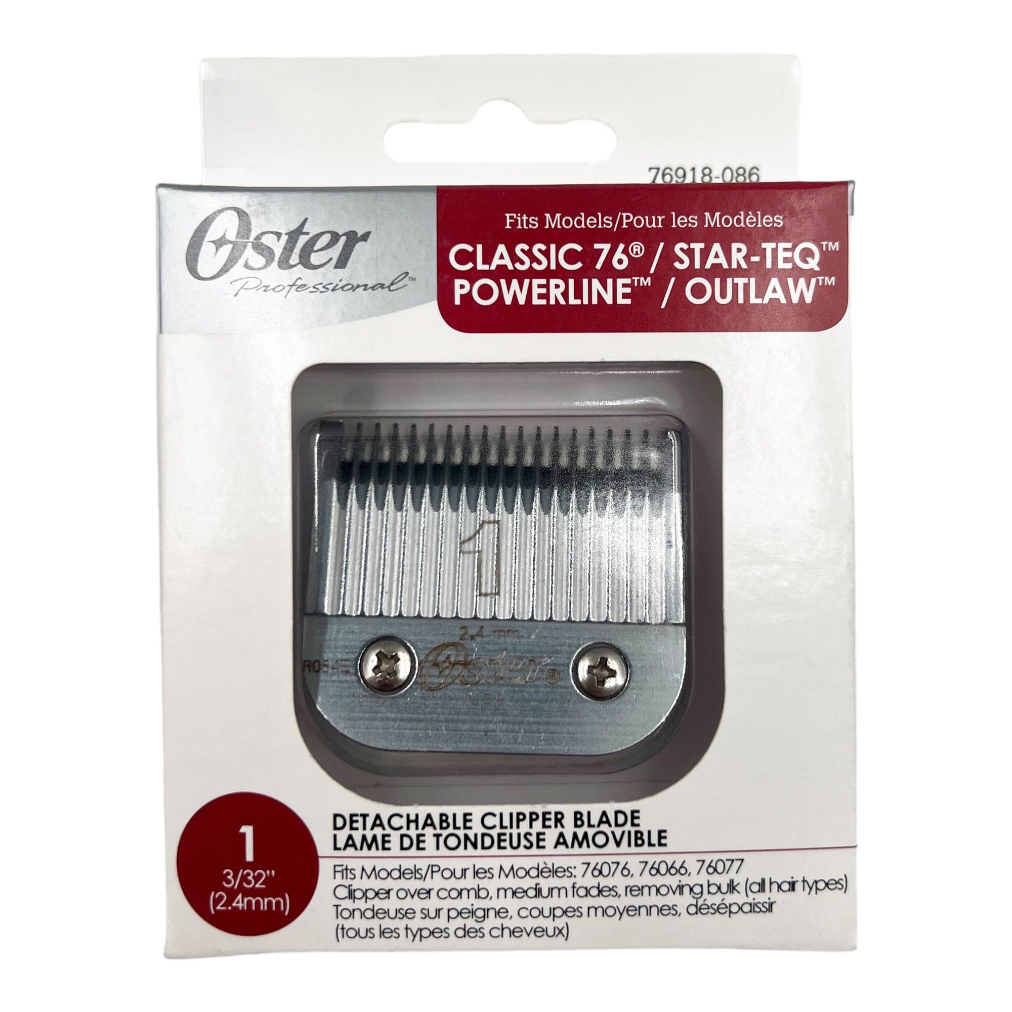 Oster - Detachable Blade Size 1 - 2.4mm 076918-086