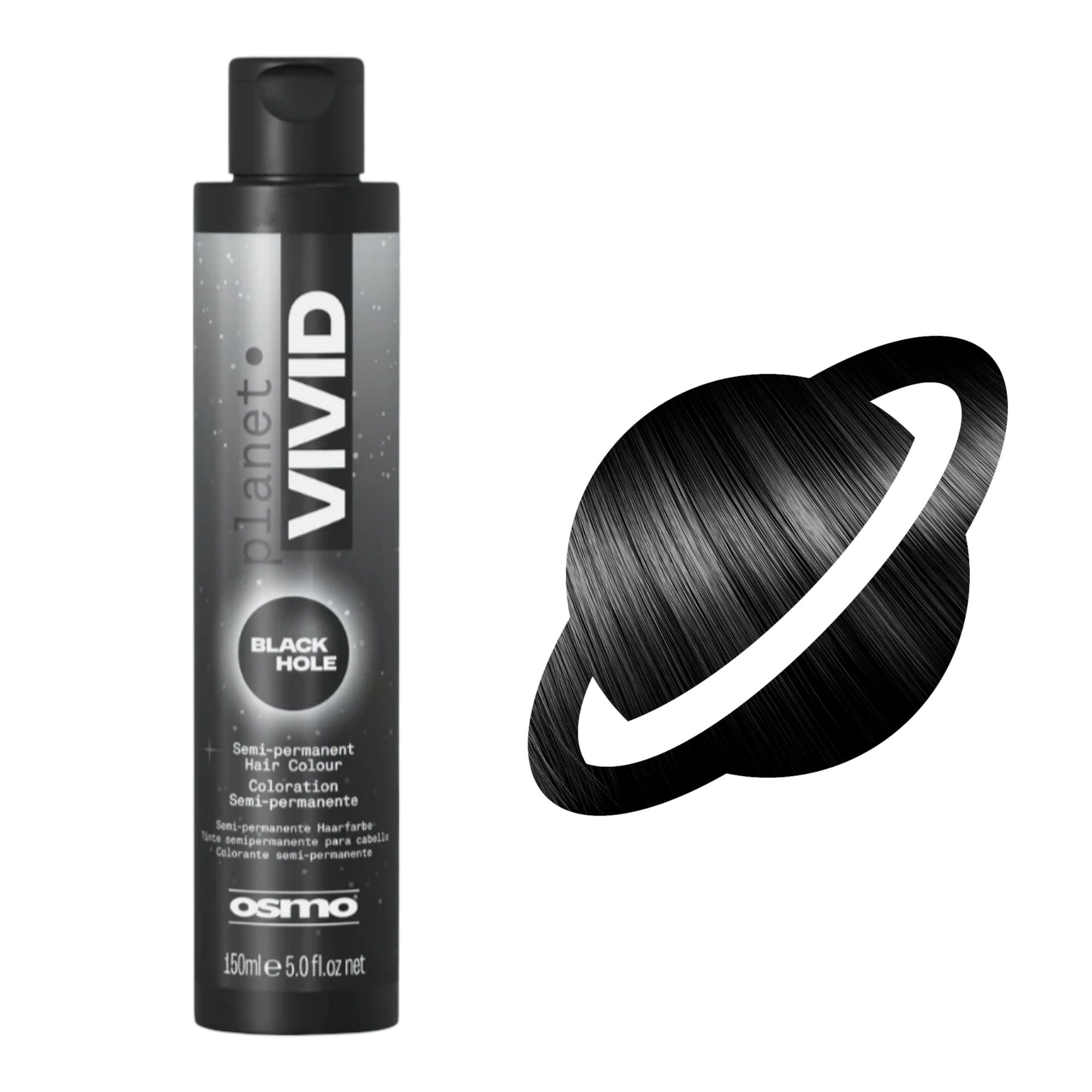 Osmo - Planet Vivid Semi-Permanent Hair Colour Black Hole (Black) 150ml