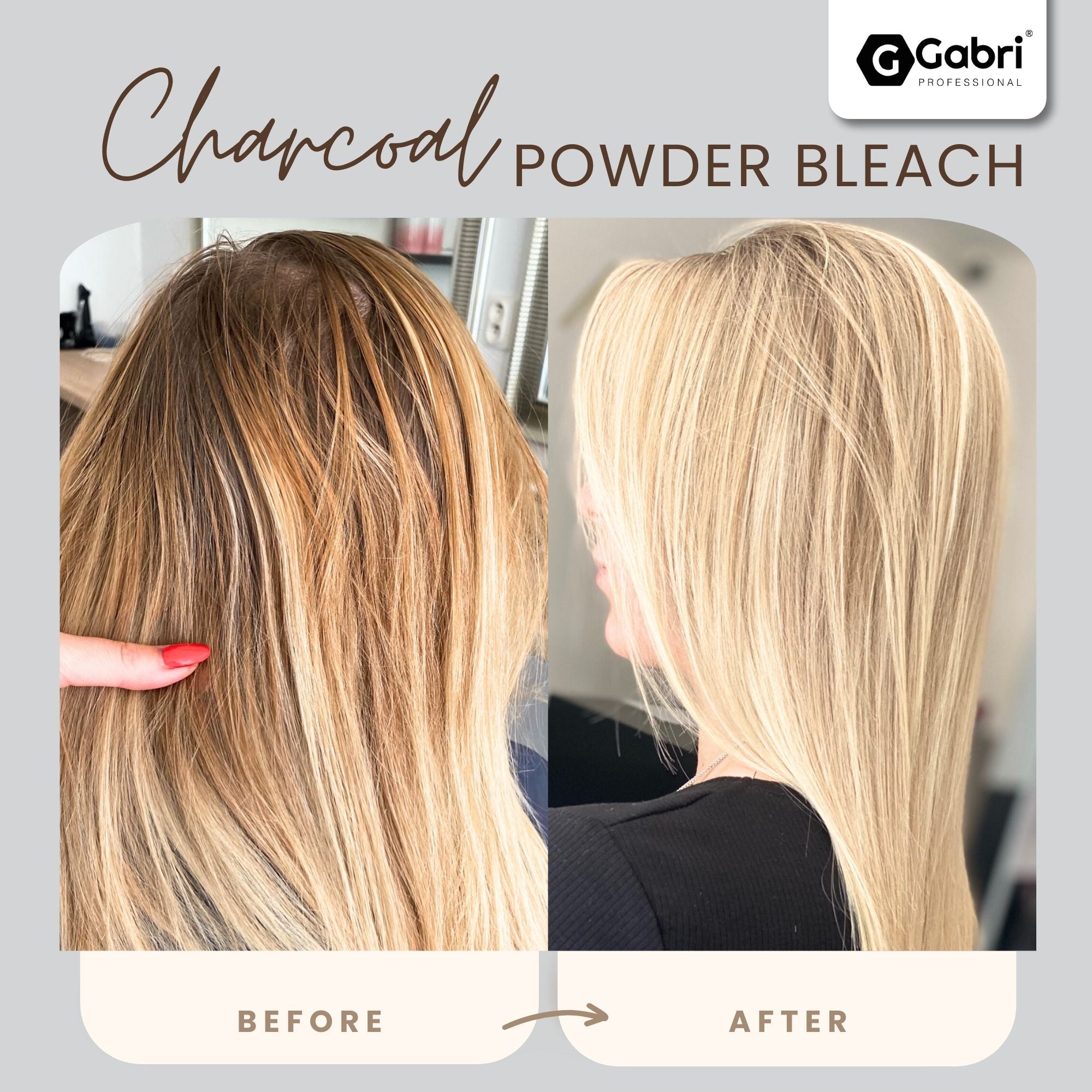 Gabri Professional - Plex 9+ Charcoal Powder Bleach 500g