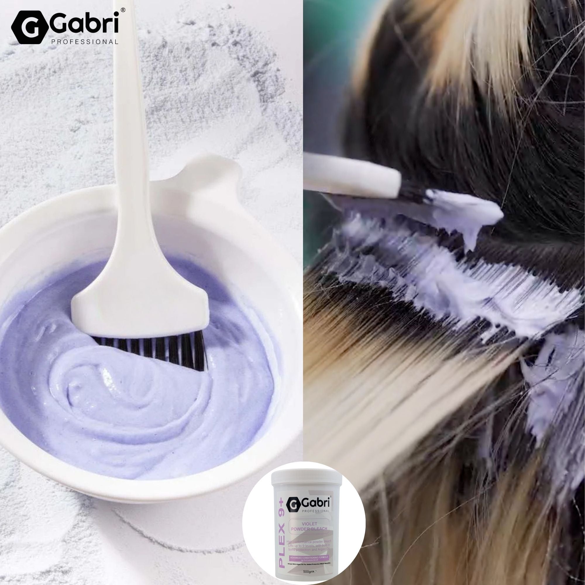 Gabri Professional - Plex 9+ Violet Powder Bleach 500g