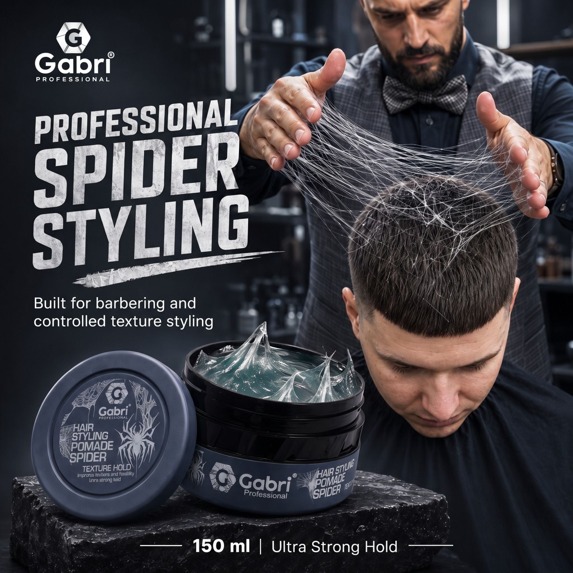 Gabri Professional - Hair Styling Pomade Spider Wax 150ml