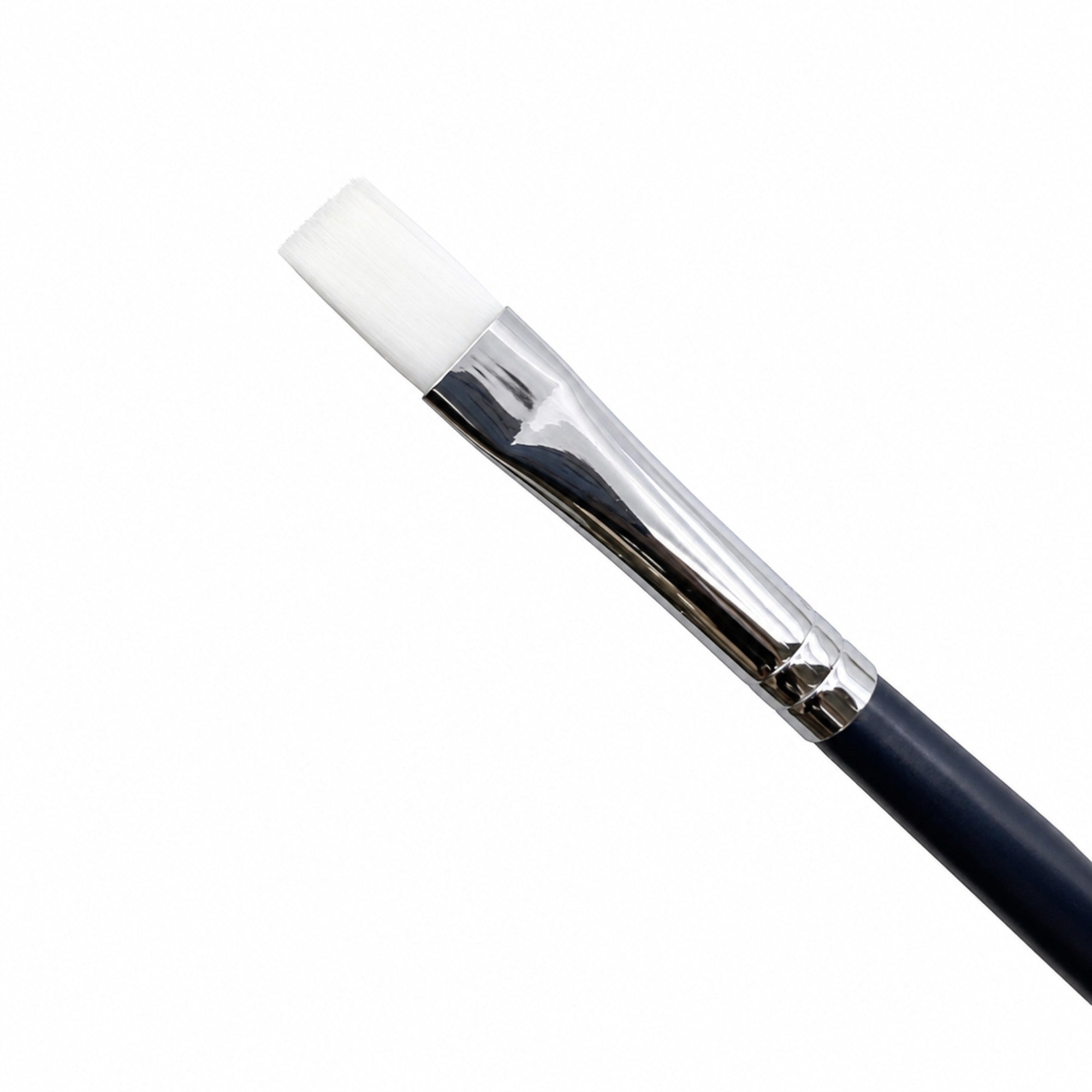 Pure Nails - Nylon Gel Brush Flat White Size 10