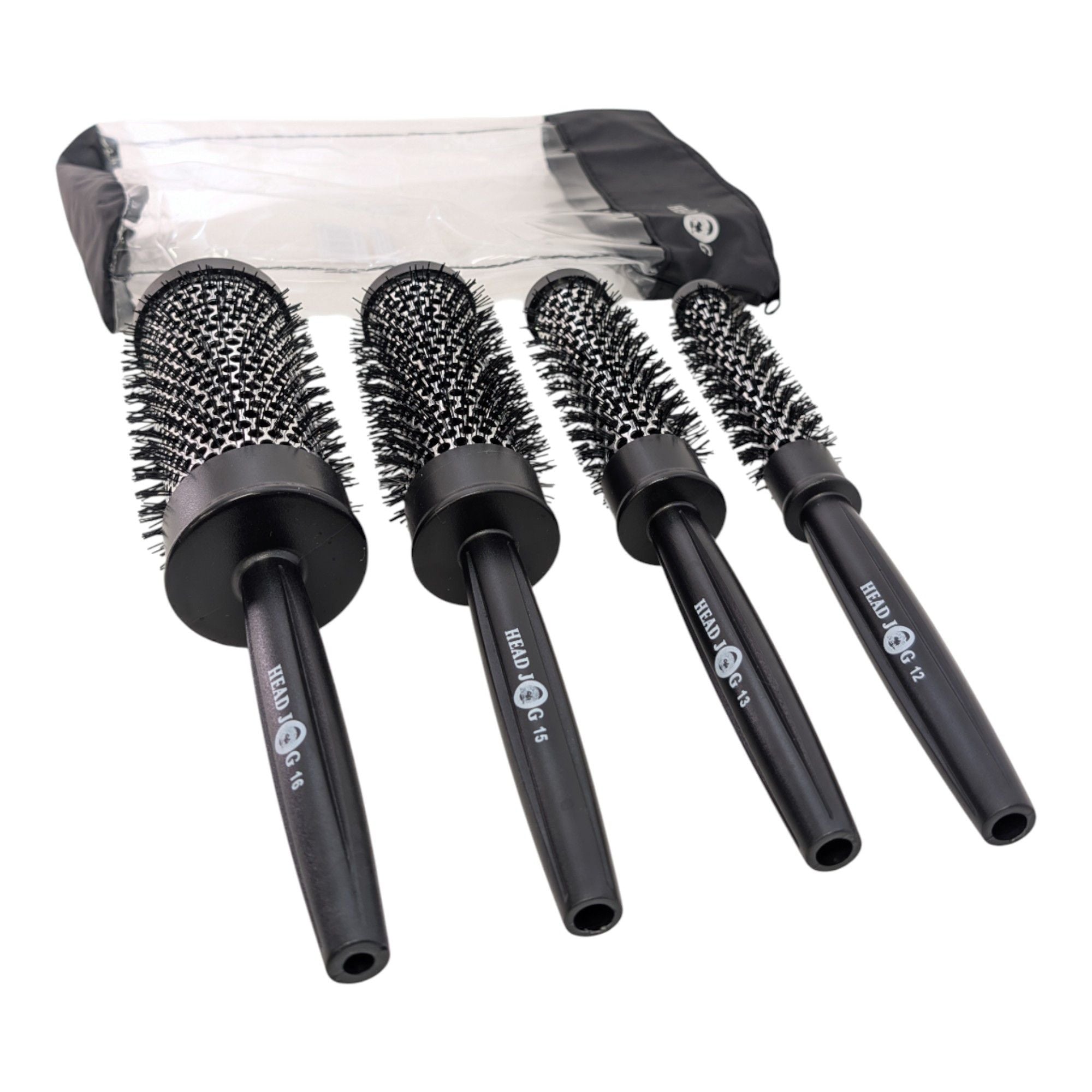 Head Jog - Quad Radial Round Brush Set 4pcs