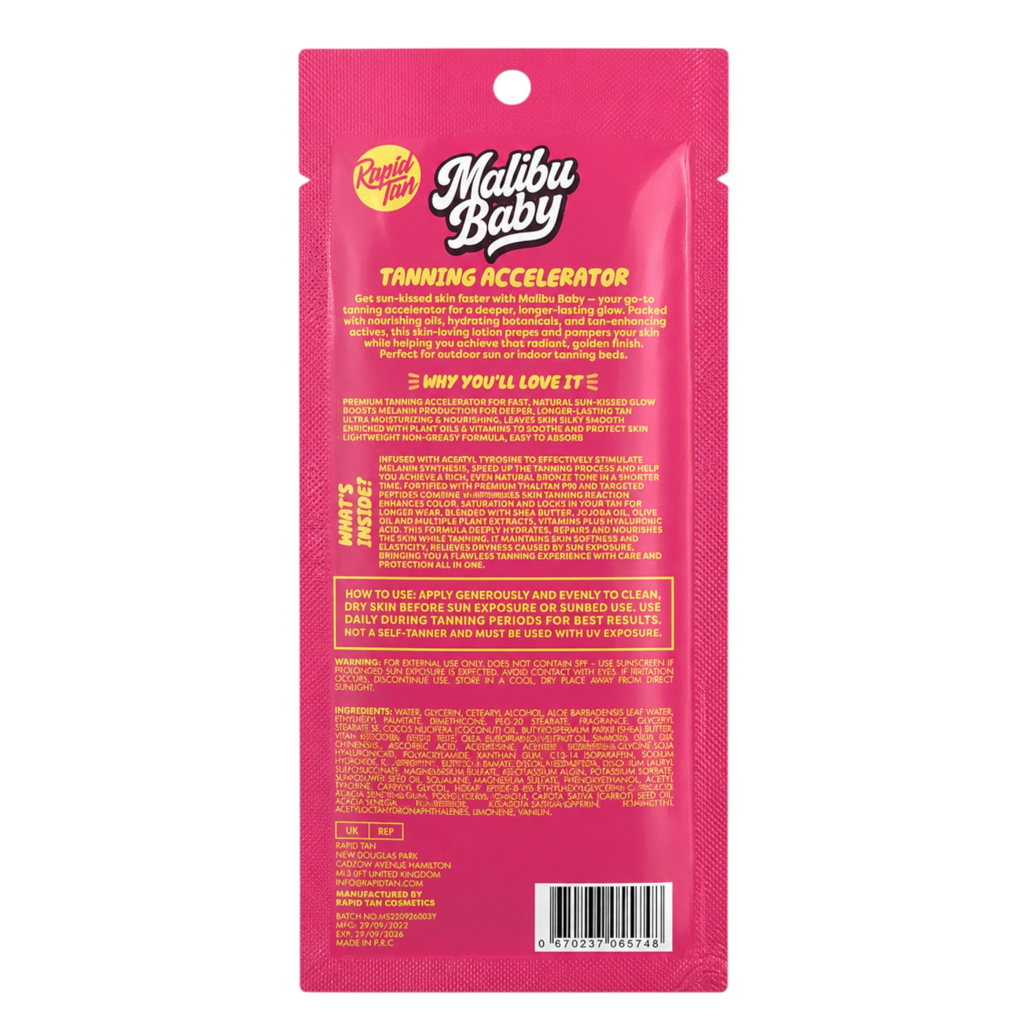Rapid Tan - Malibu Baby Tanning Accelerator 20ml