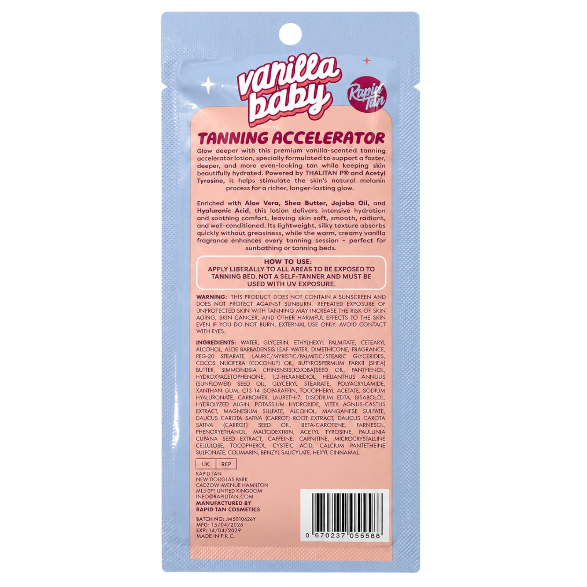 Rapid Tan - Vanilla Baby Tanning Accelerator 20ml