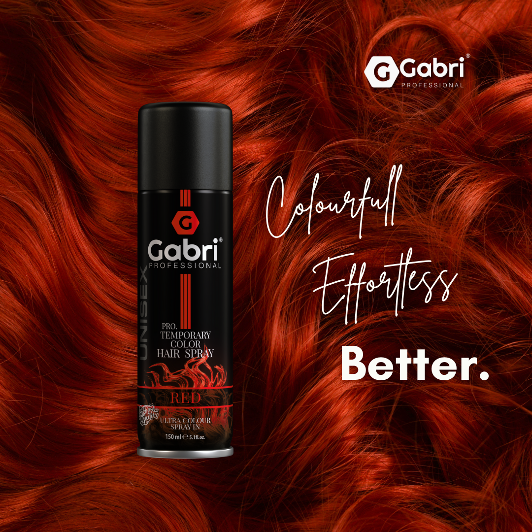 Gabri Professional - Pro Temporary Hair Colour Shimmer Spray Red 150ml