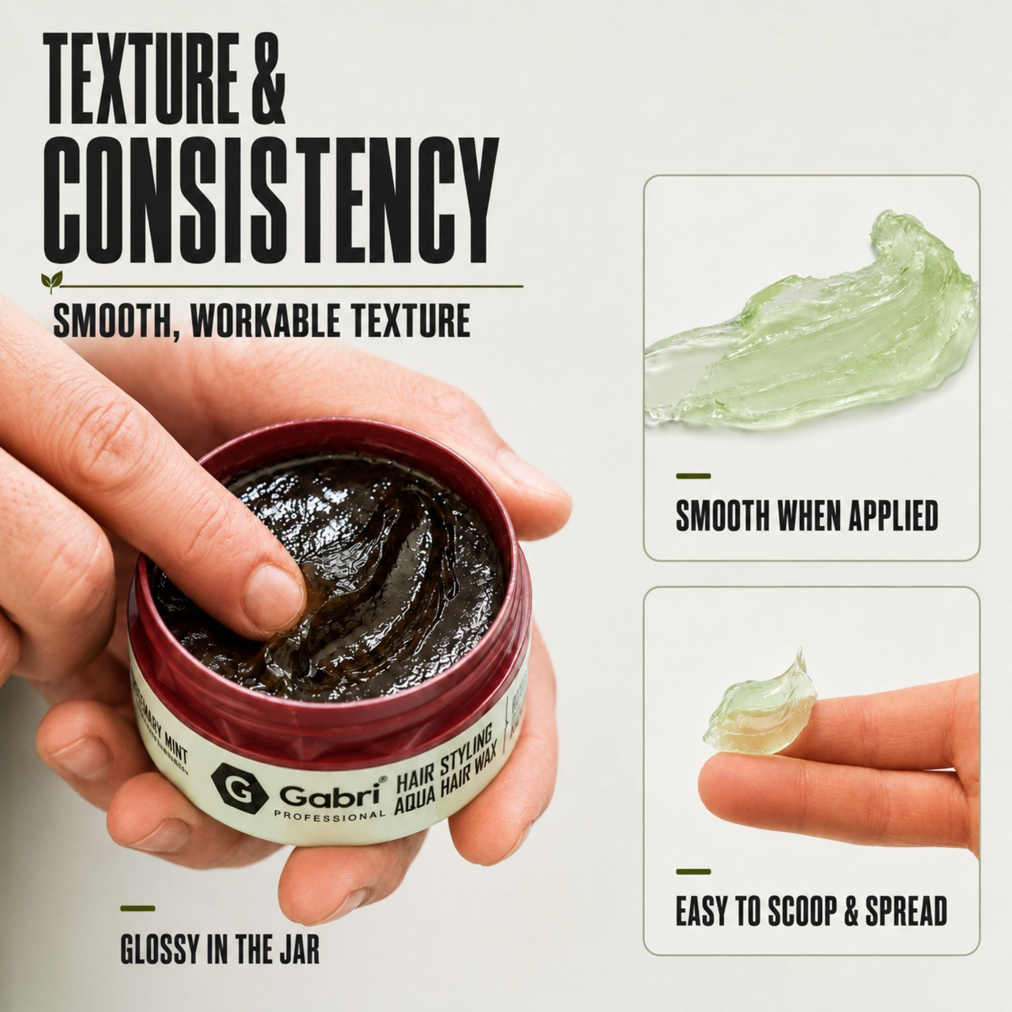 Gabri Professional - Hair Styling Aqua Wax Rosemary Mint 150ml