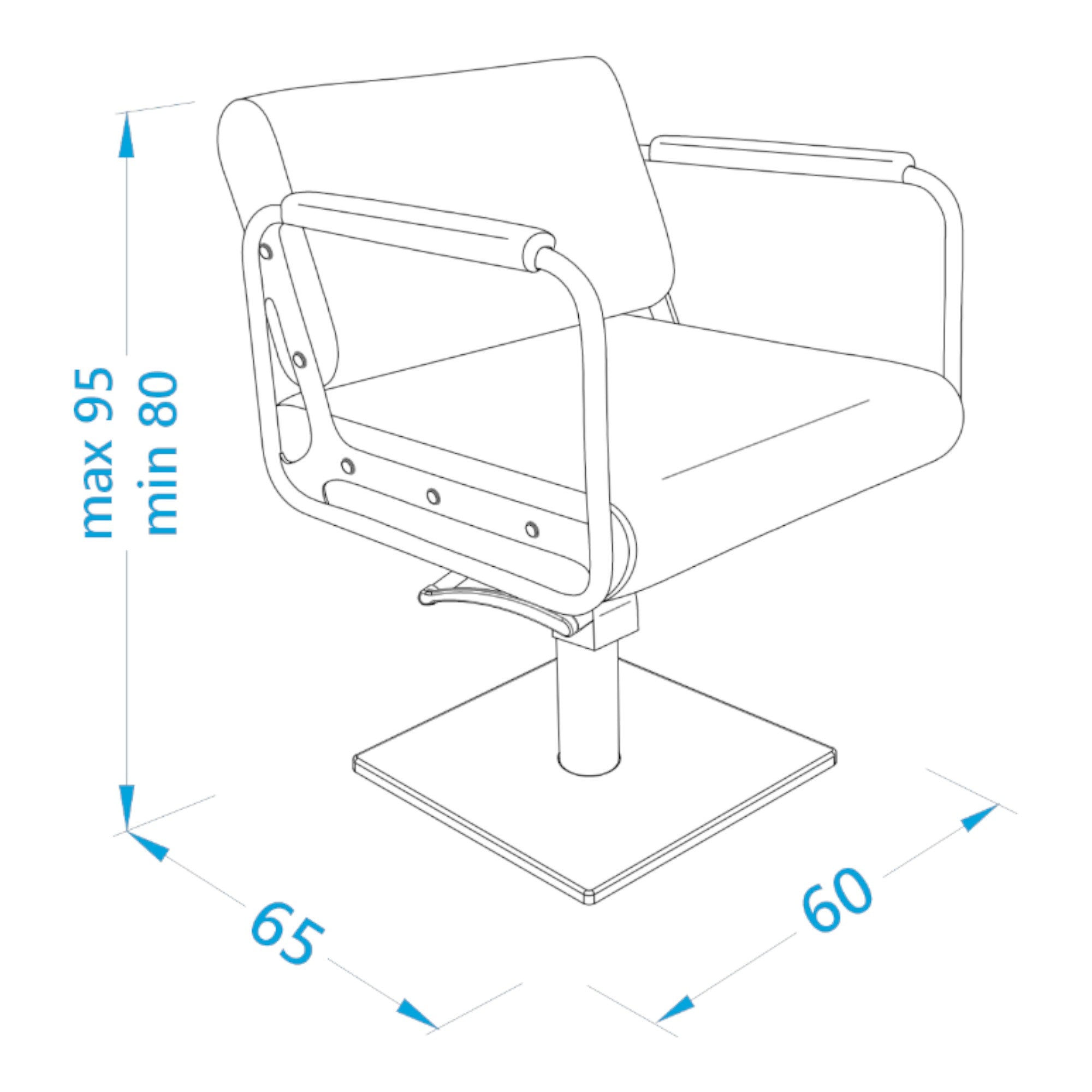 Alpeda - Round Styling Chair (Gold Finish)