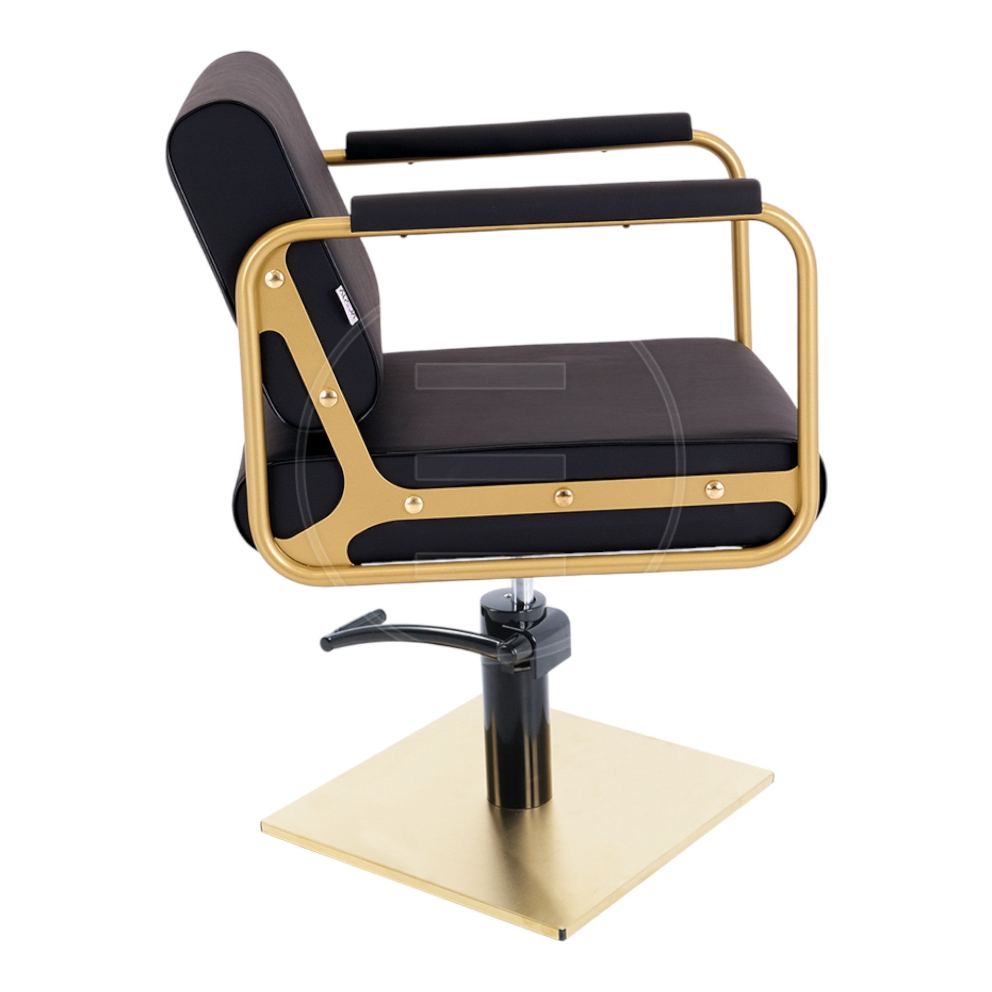 Alpeda - Round Styling Chair (Gold Finish)