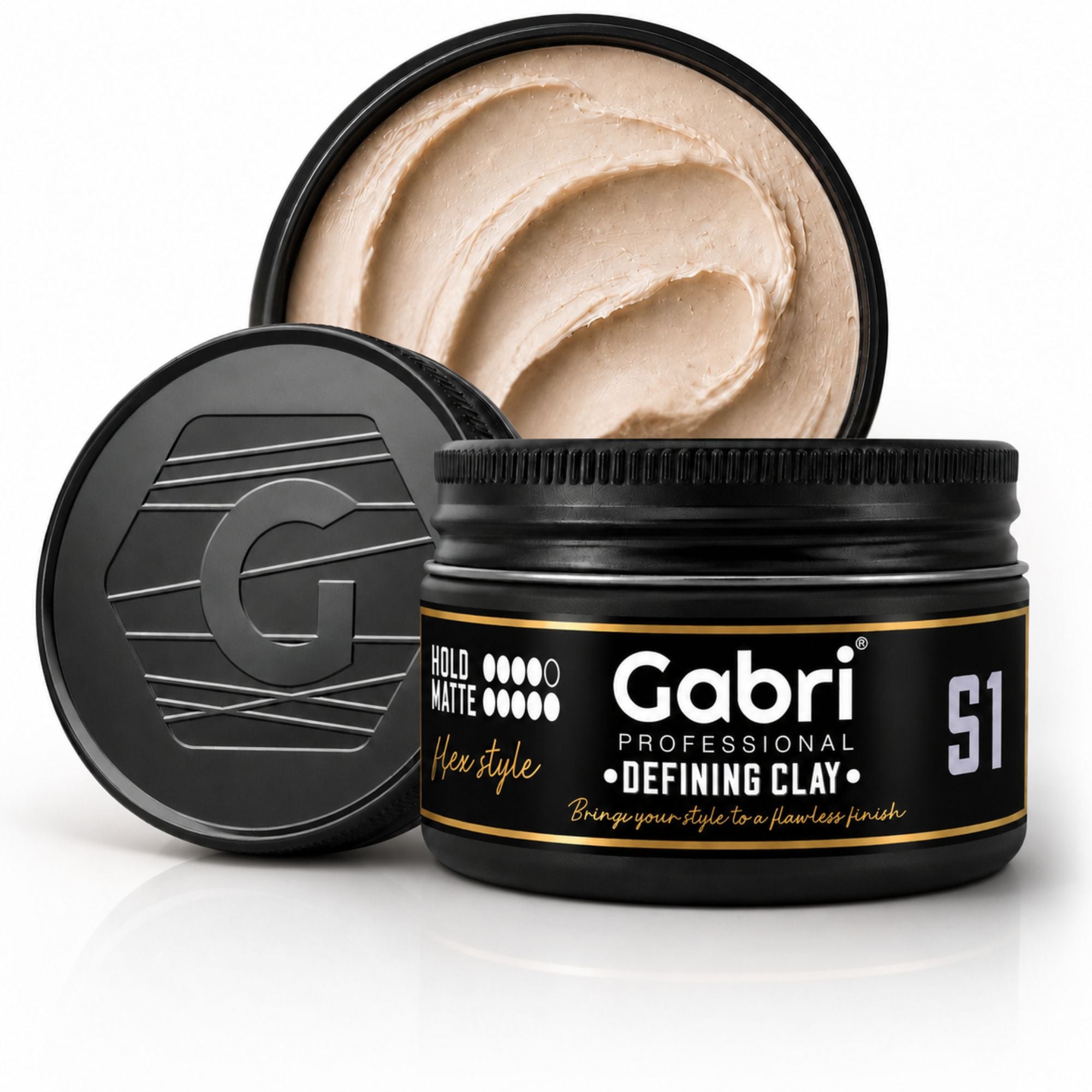 Gabri Professional - Hair Styling & Grooming Gift Set with Reusable Hair Stylist Bag 7 Piece Set Black