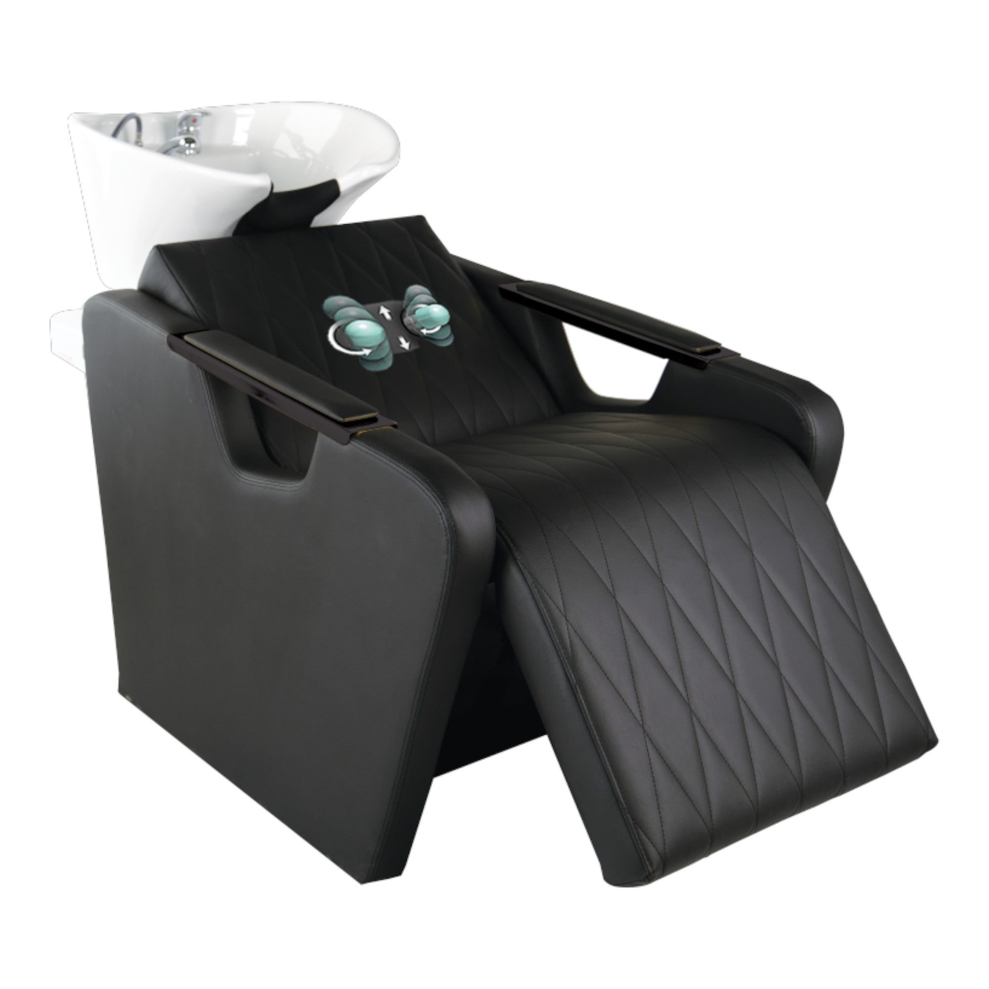 Alpeda - Sacha Salon Backwash Chair with Back Massage + Electric Foot Elevation Function