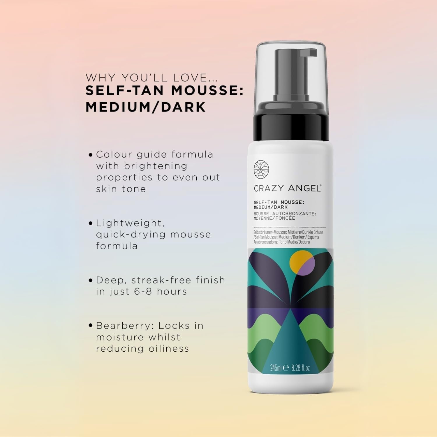 Crazy Angel - Self-Tan Mousse Medium Dark 245ml