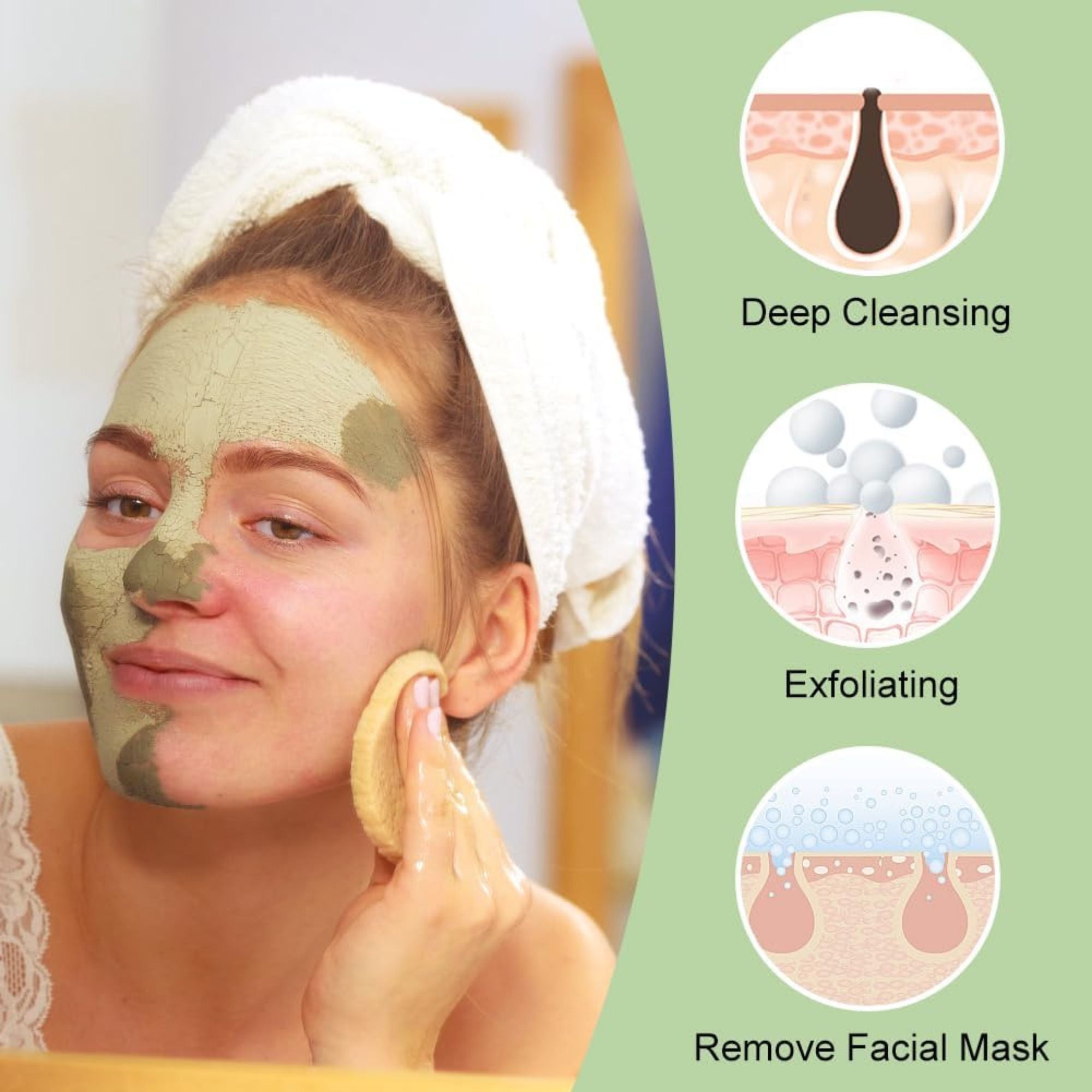 Soho Beauty - Mask Removing Sponge - Pack of 2