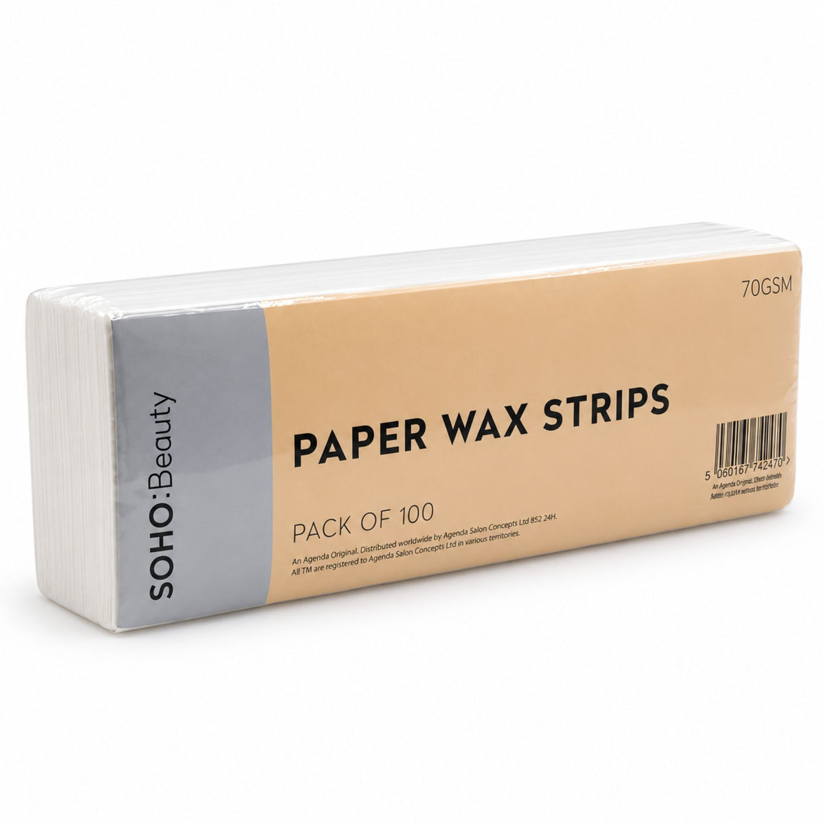 Soho Beauty - Paper Wax Strips 70GSM White (Pack Of 100)