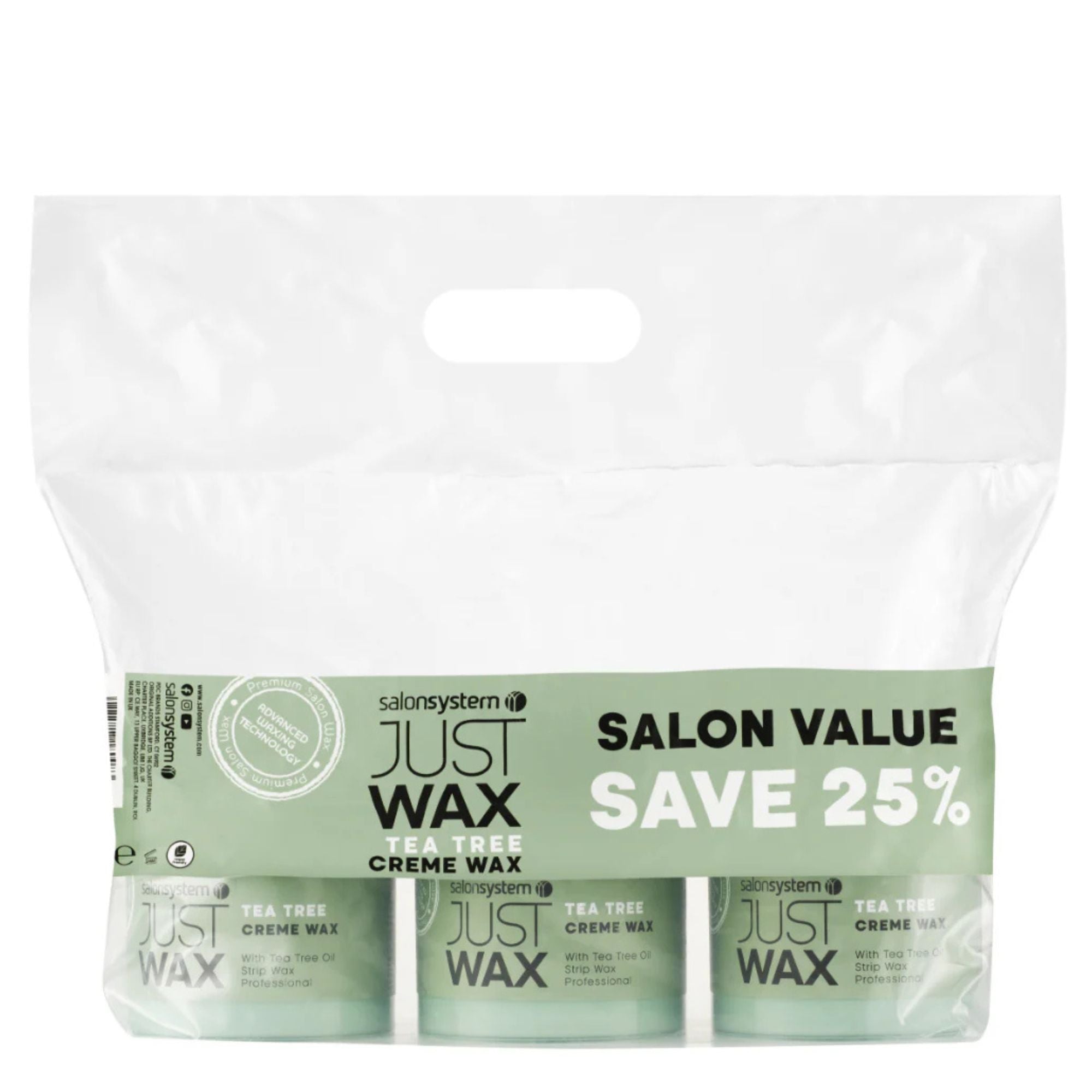 Salon System - Tea Tree Wax Salon Value 3 x 450g