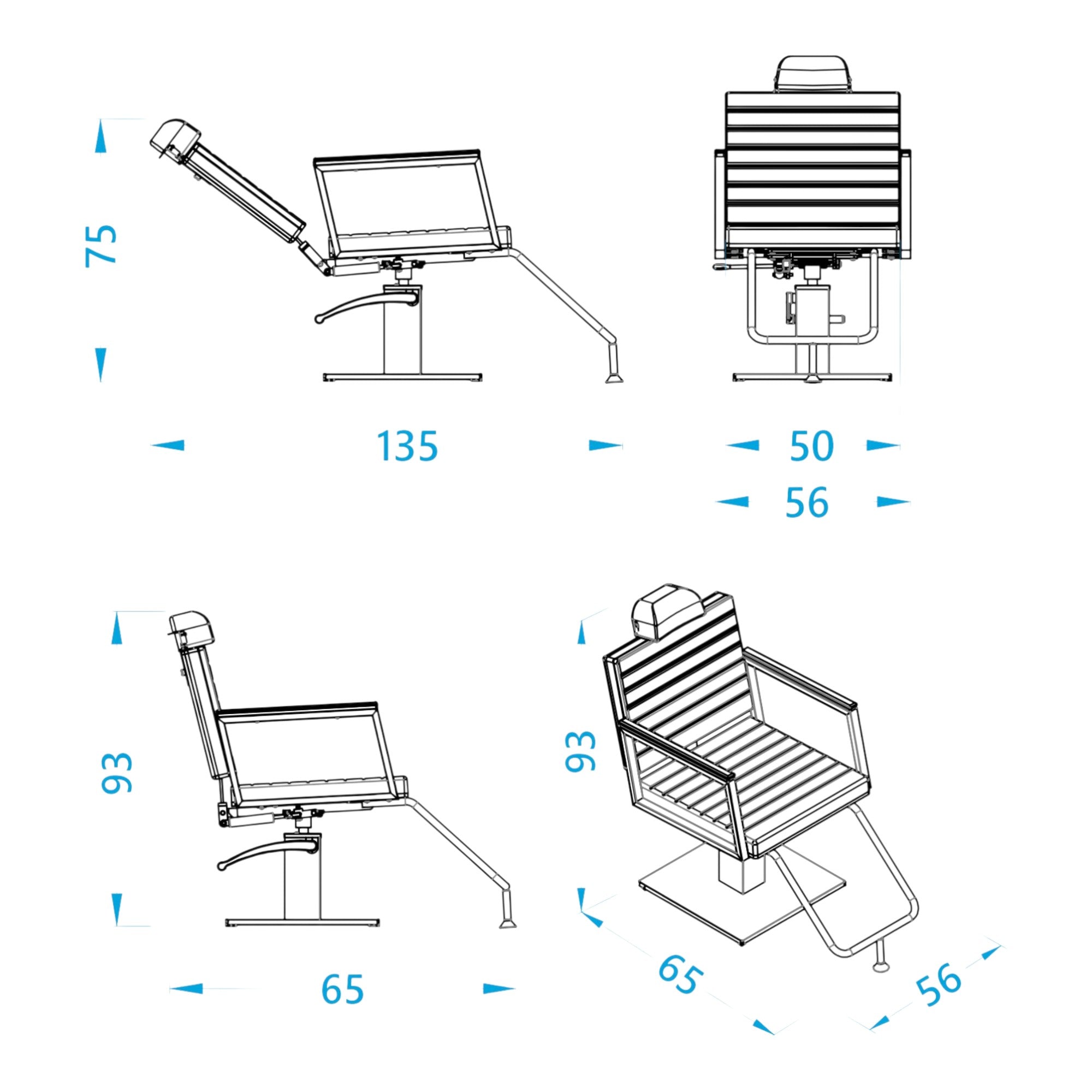 Alpeda - Tempo Salon Make Up Chair