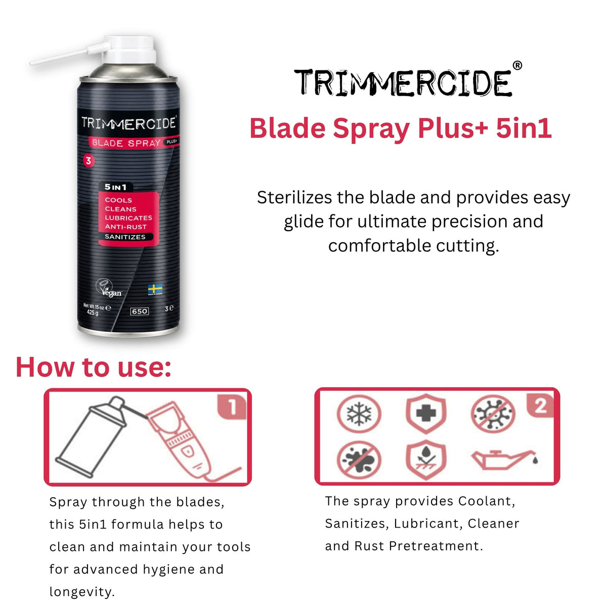 Trimmercide - Blade Spray Plus+ 5 In 1 425g