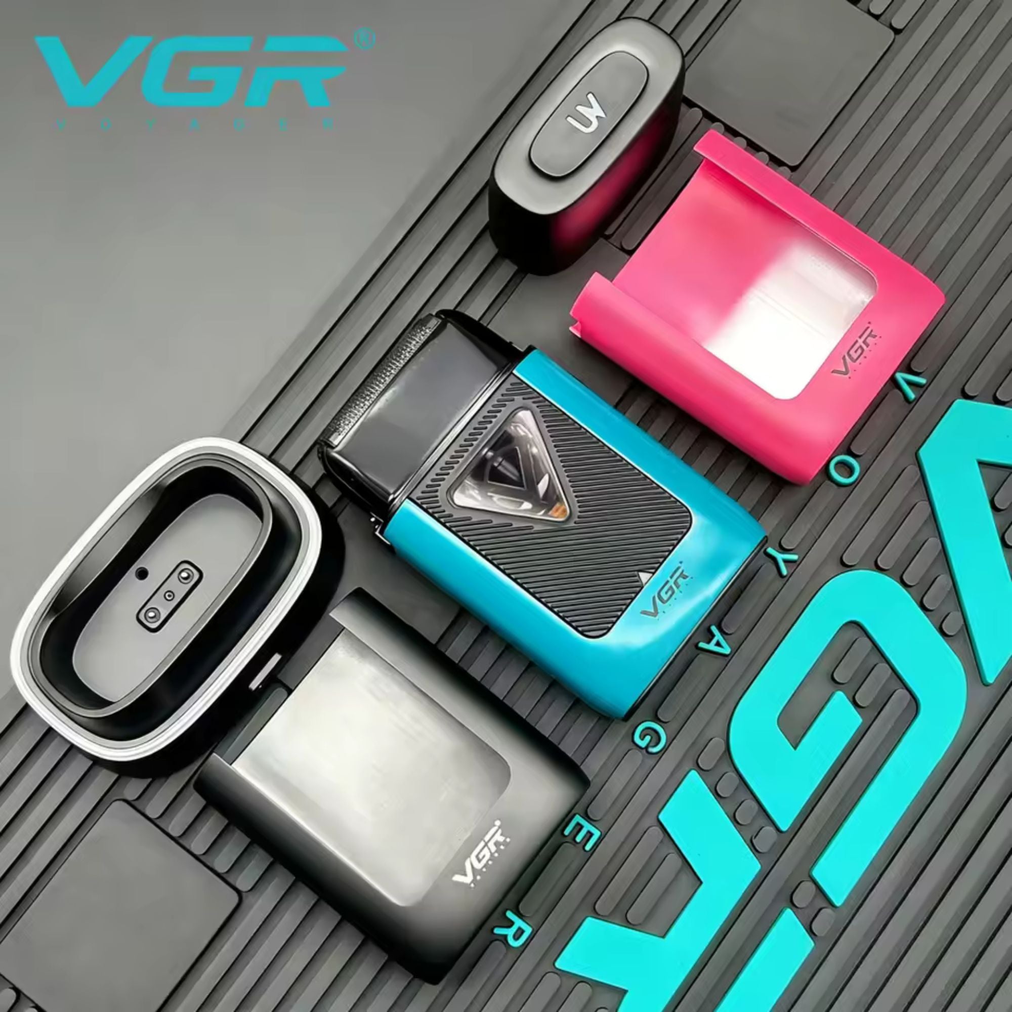 VGR - Professional Foil Shaver with 3 Interchangeable Covers (V-035S)