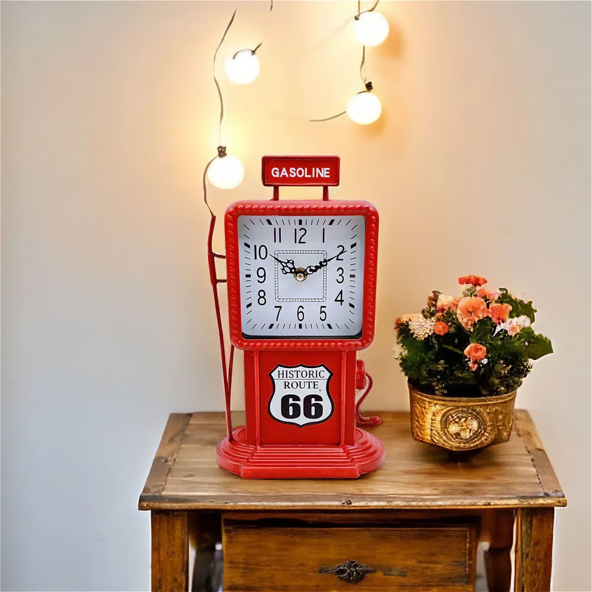 Eson - Vintage Gasoline Table Clock 30cm