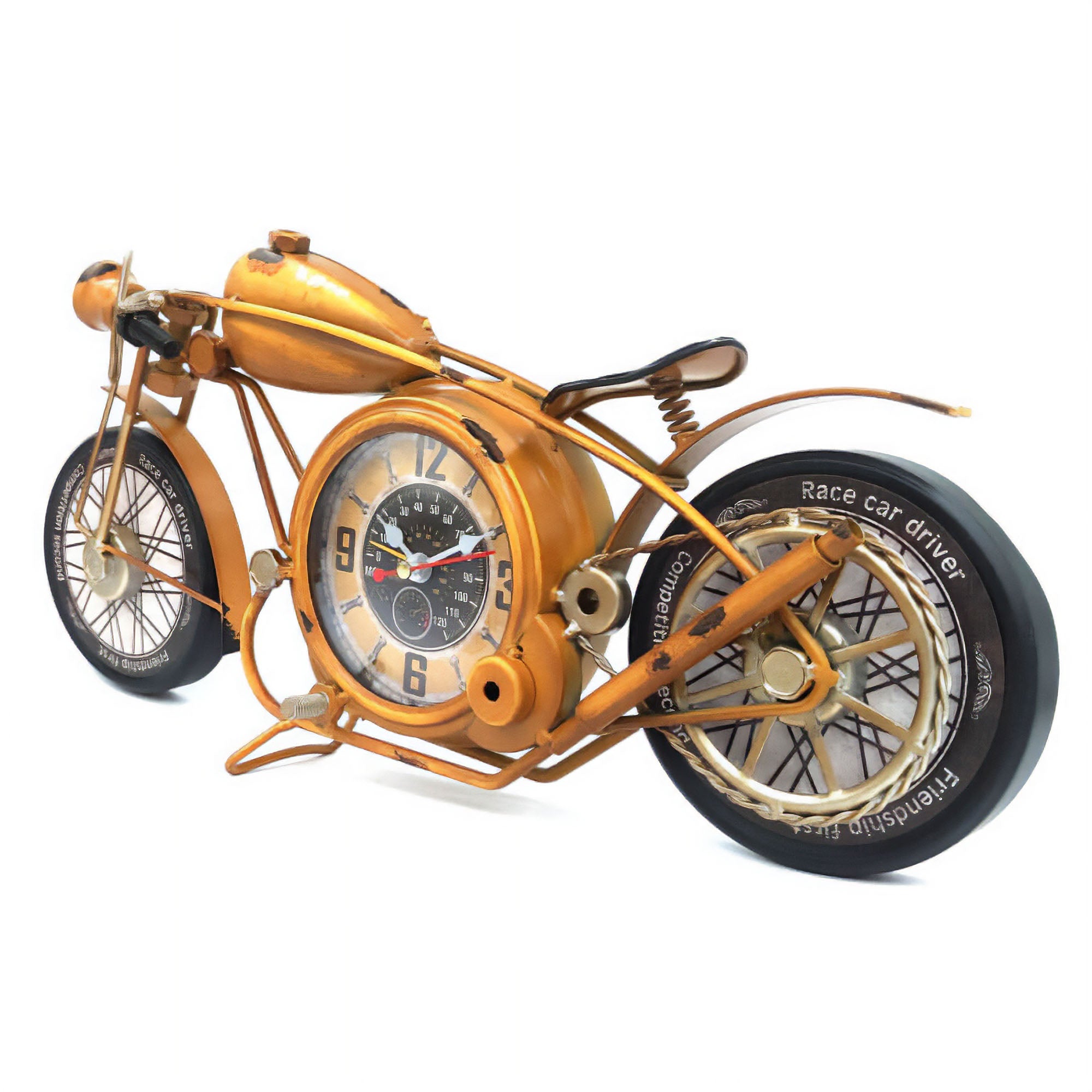 Eson - Vintage Retro Miniature Motorbike Clock 20cm