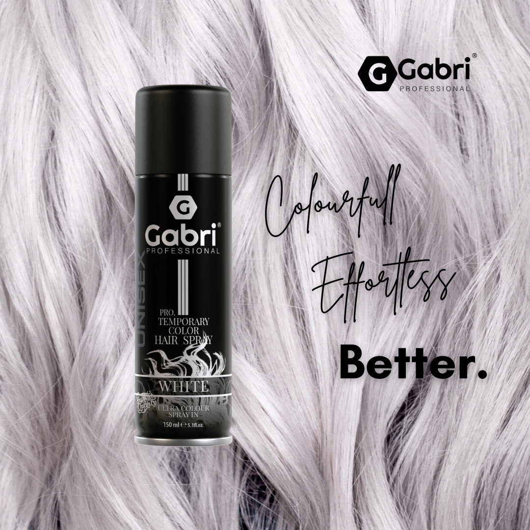Gabri Professional - Pro Temporary Hair Colour Shimmer Spray White 150ml