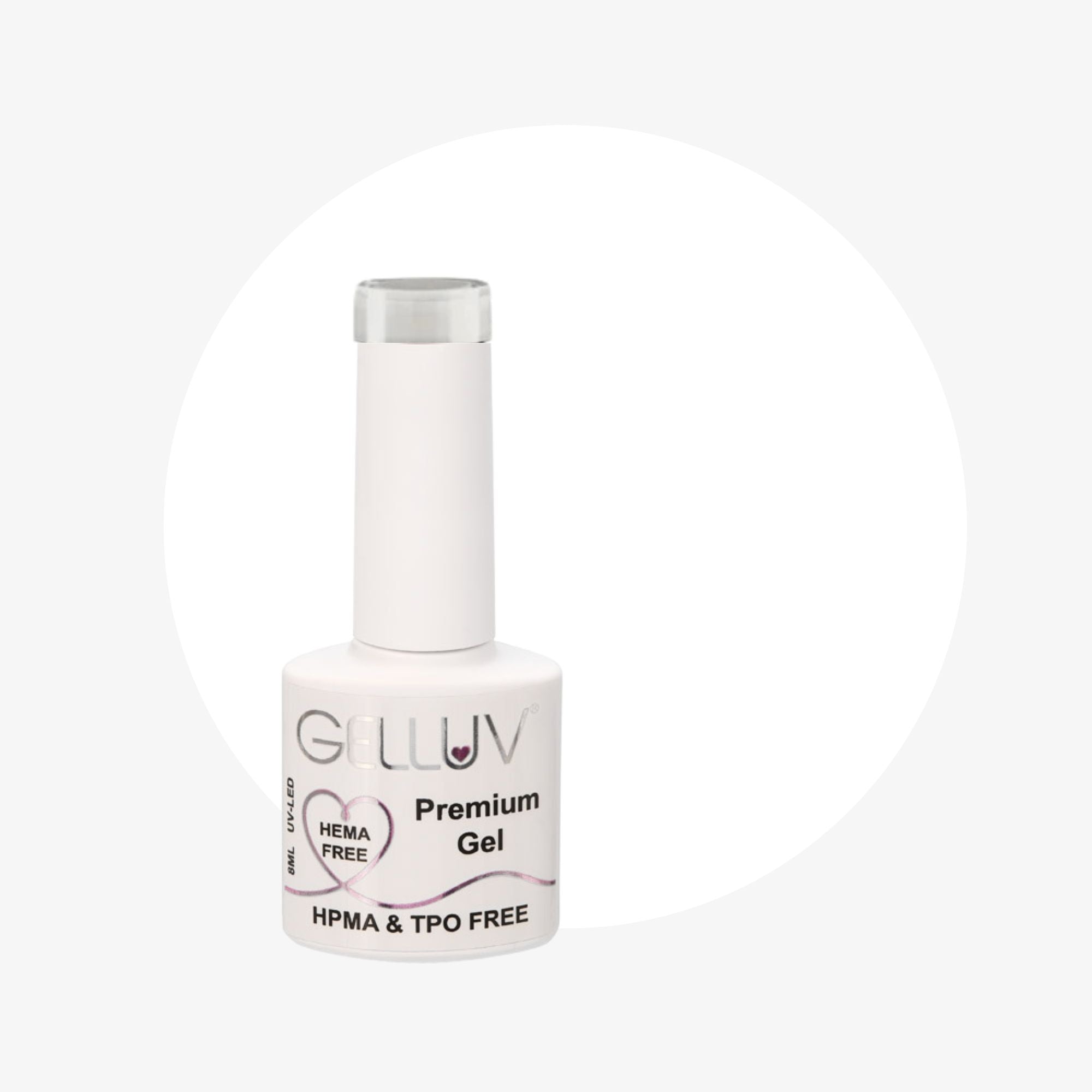 Gelluv - Gel Nail Polish Naturally White 8ml