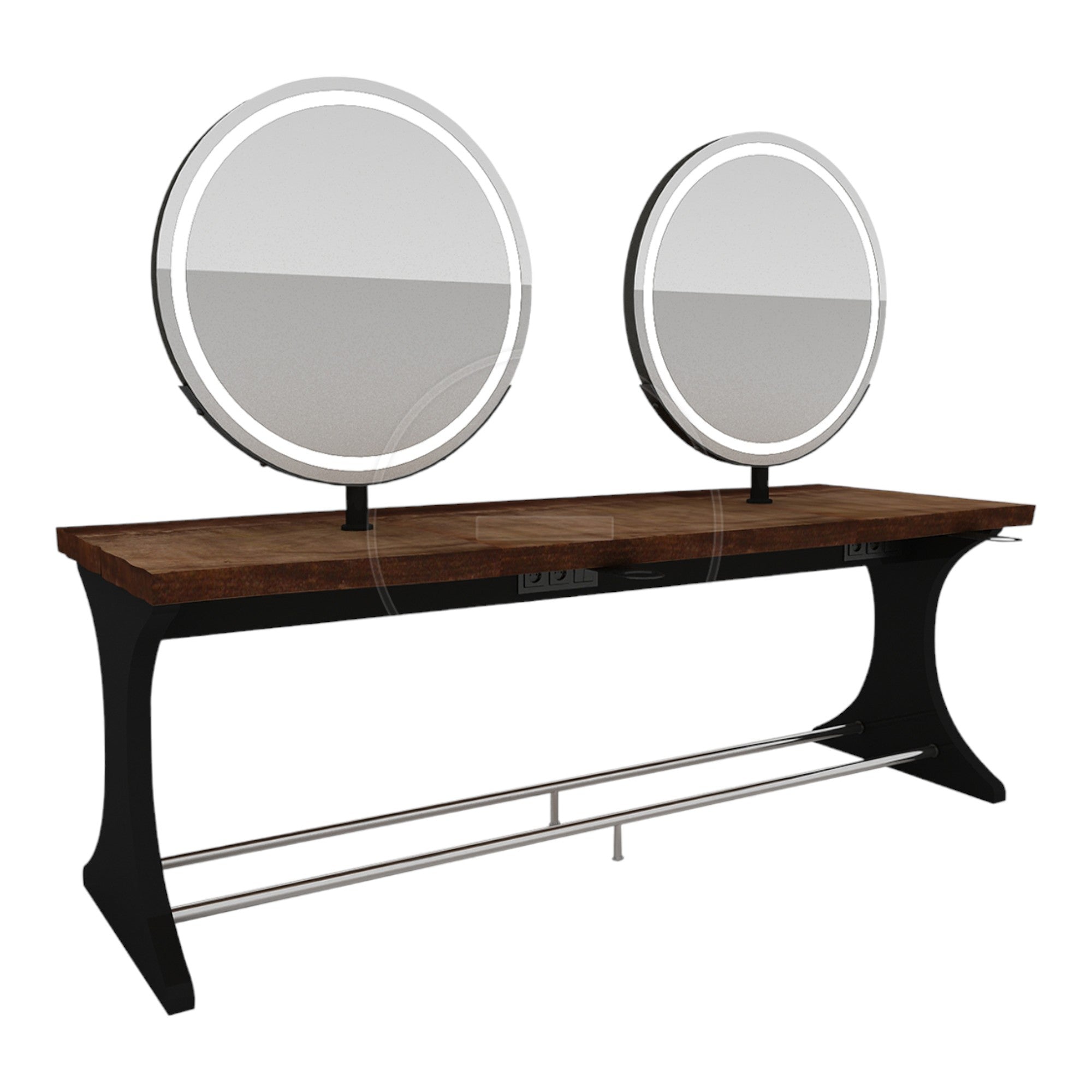 Alpeda - Woody Circle Double Island Styling Station