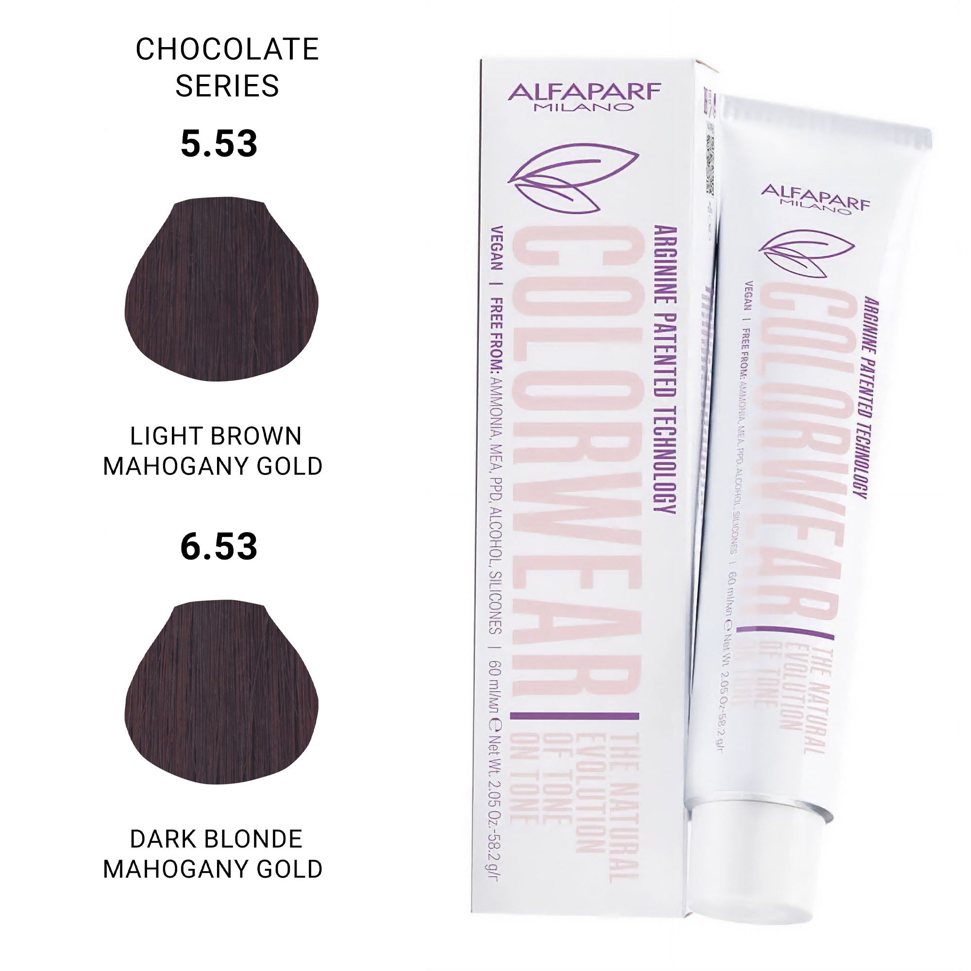 Alfaparf - Color Wear Semi Permanent Hair Colour Chocolate Series 60ml