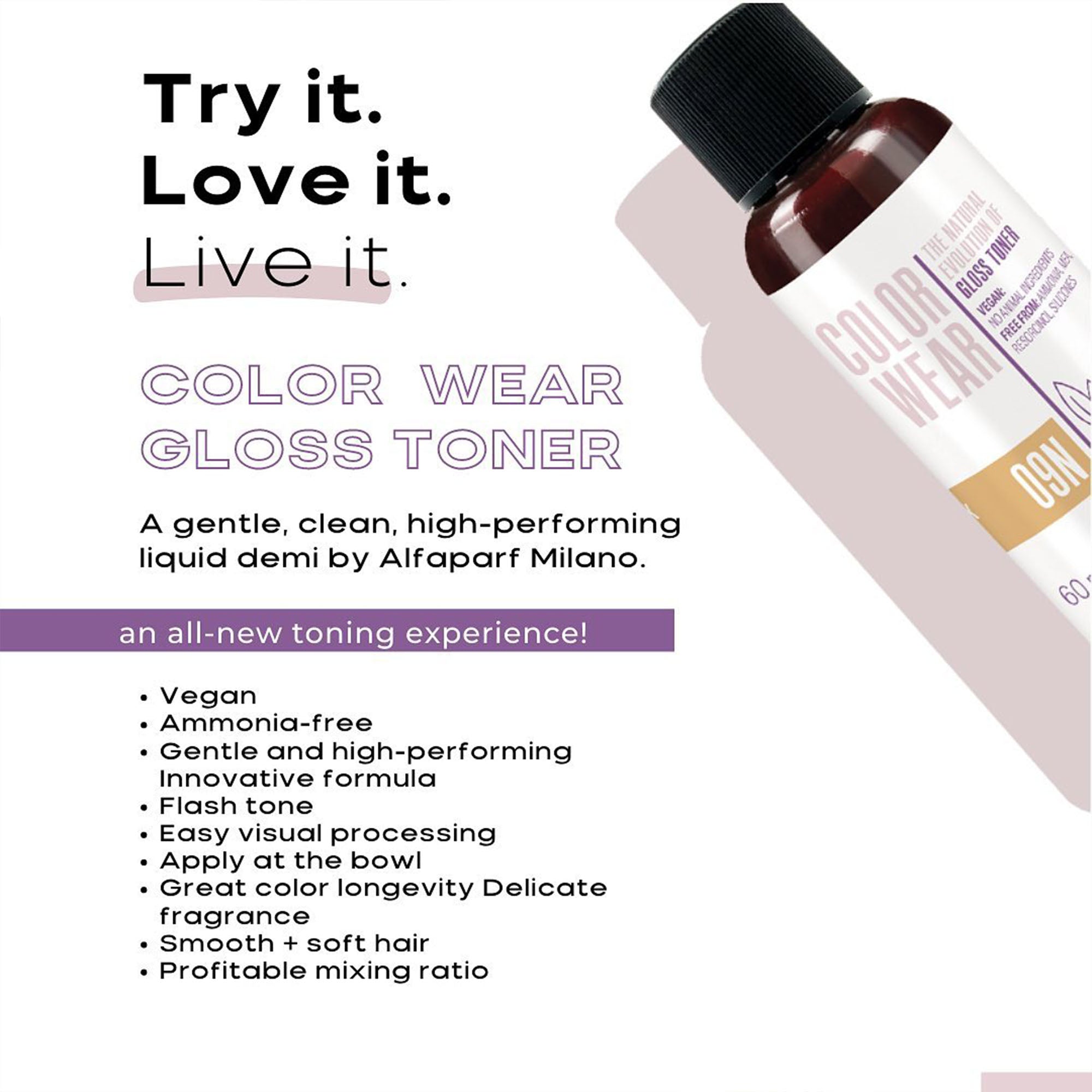 Alfaparf - Color Wear Gloss Toner Violet Series 60ml