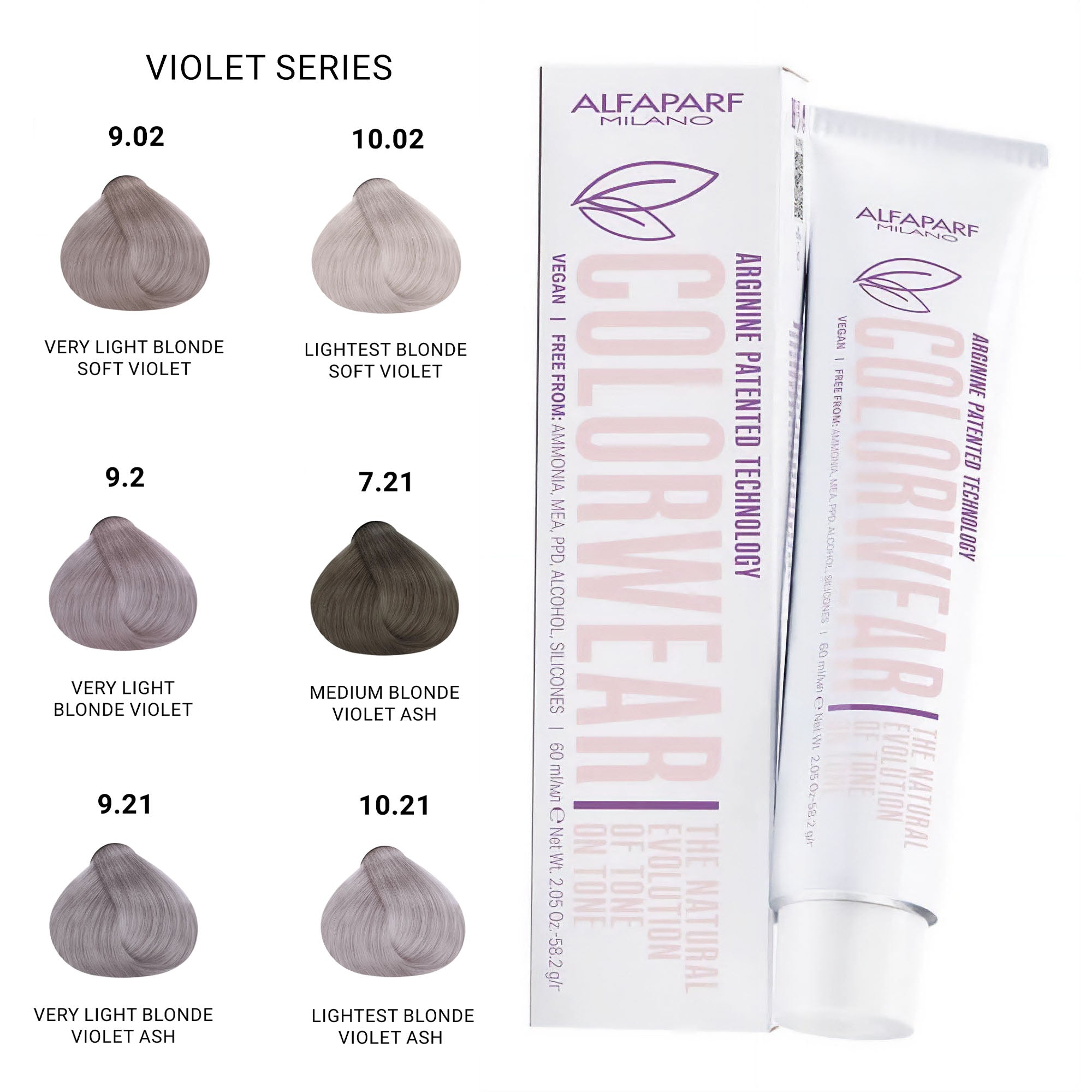 Alfaparf - Color Wear Semi Permanent Hair Colour Violet Series 60ml