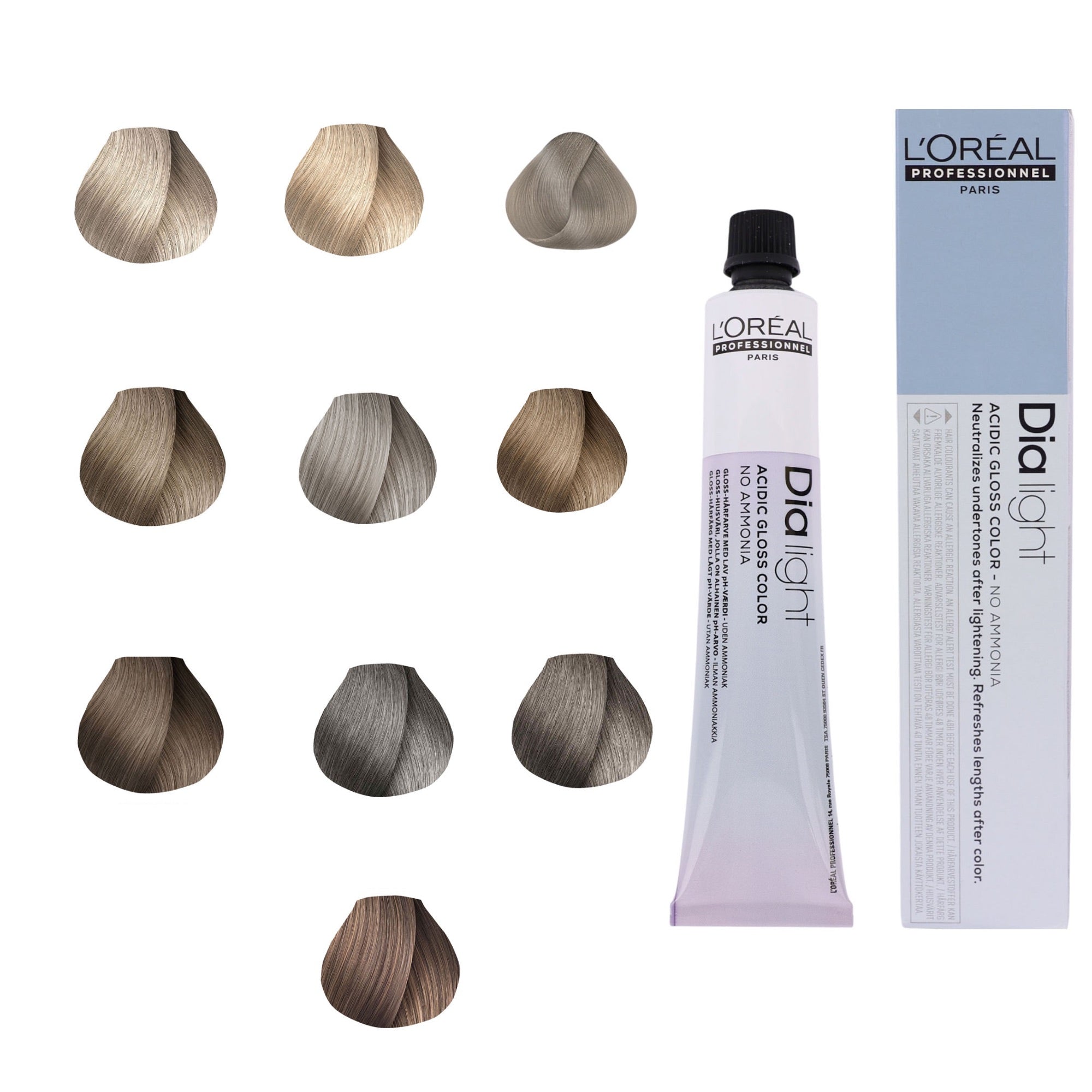 Loreal Professionnel - Dia Light Demi Permanent Acidic Gloss Hair Colour Ash Series 50ml