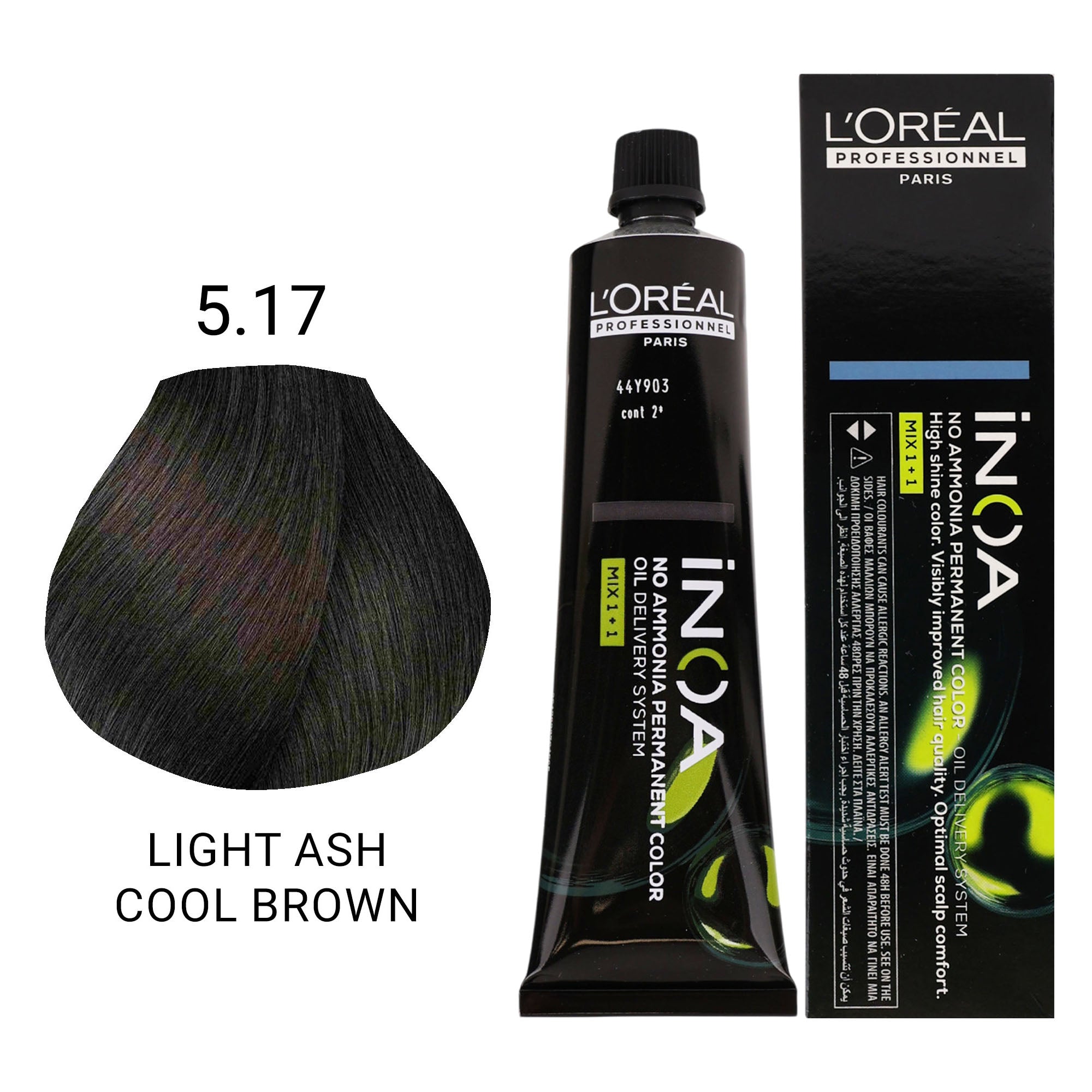Loreal Professionnel - INOA No Ammonia Permanent Hair Colour 5.17 Light Ash Cool Brown 60ml