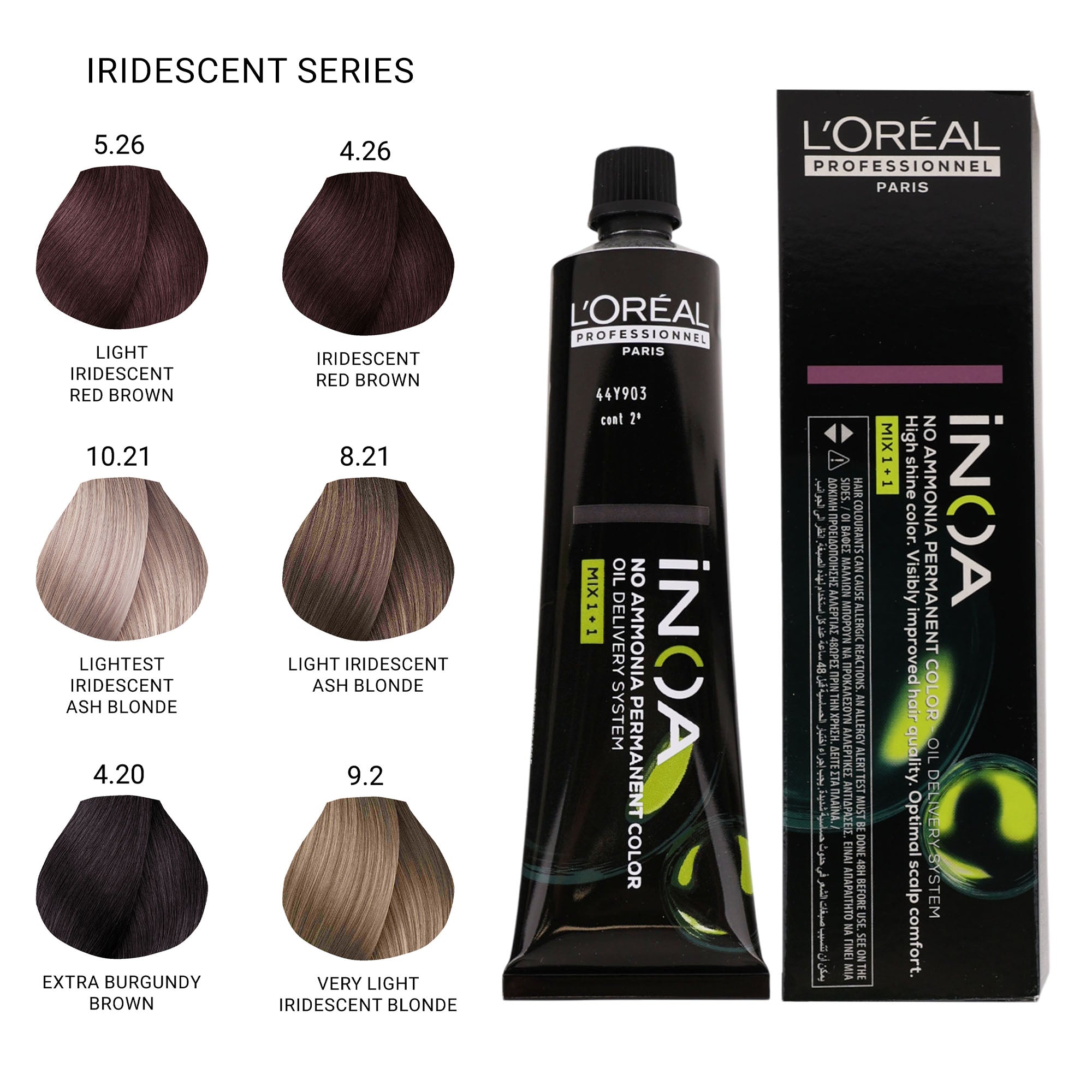 Loreal Professionnel - INOA No Ammonia Permanent Hair Colour Iridescent Series 60ml