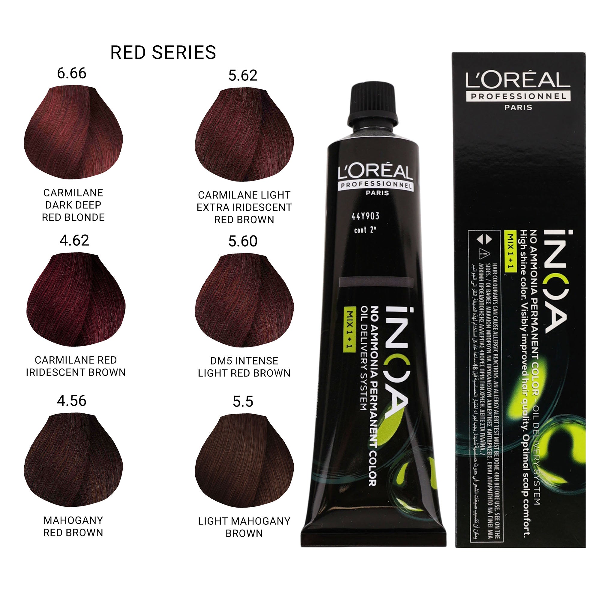Loreal Professionnel - INOA No Ammonia Permanent Hair Colour Red Series 60ml