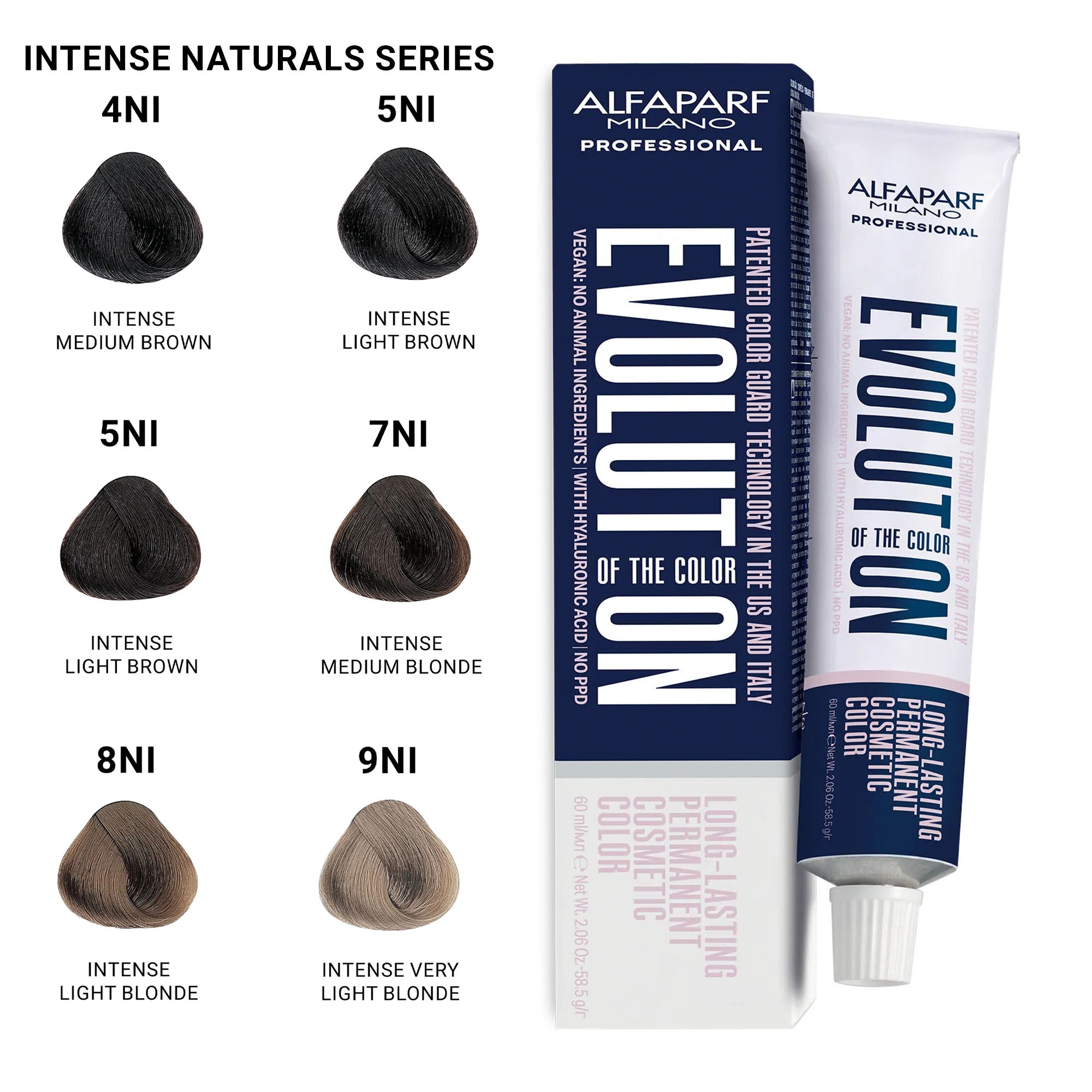 Alfaparf - Evolution of the Colour Permanent Hair Colour Intense Naturals Series 60ml