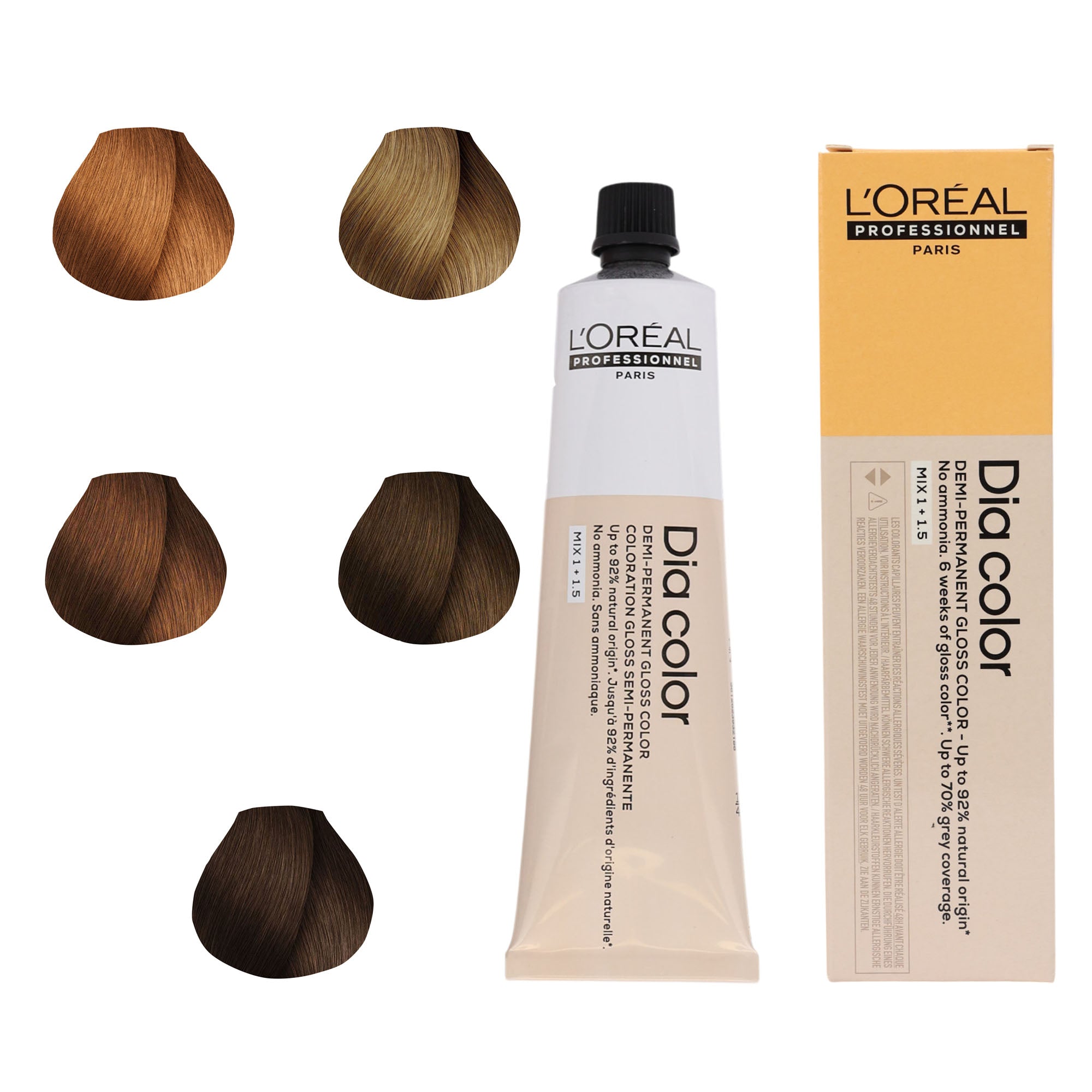 Loreal Professionnel - Dia Color Demi Permanent Gloss Hair Colour Gold Series 60ml