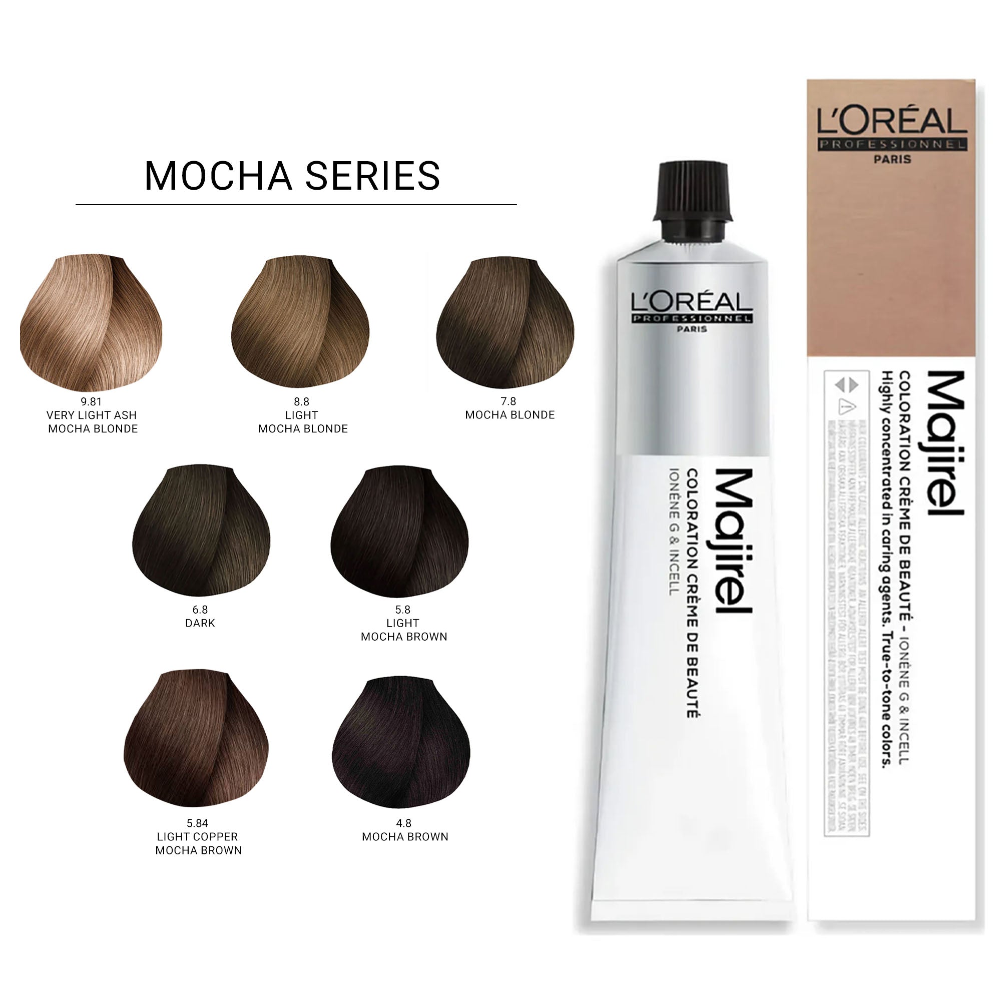 Loreal Professionnel - Majirel Permanent Hair Colour Mocha Series 50ml