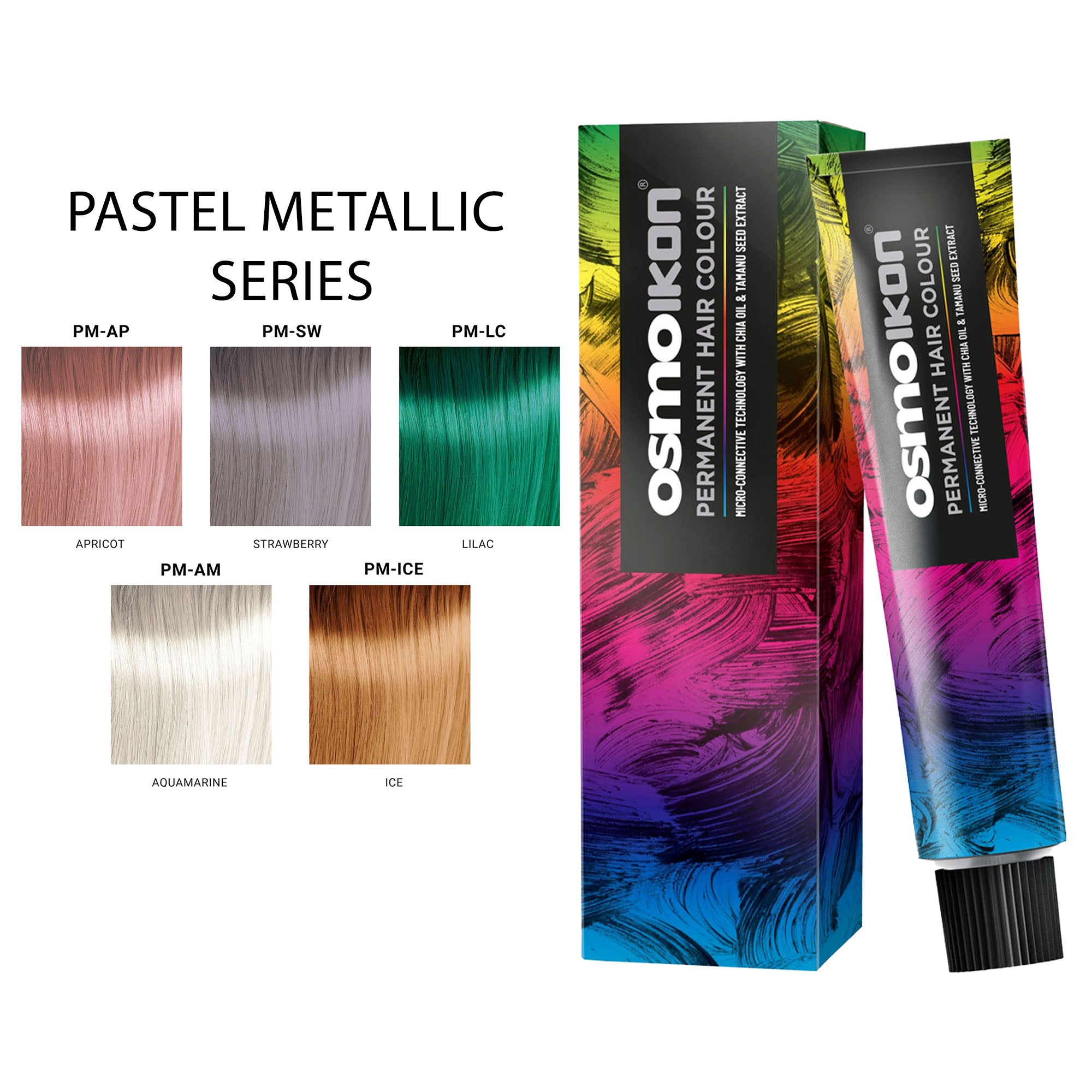 Osmo - Ikon Permanent Hair Colour Pastel Metallic Series 100ml