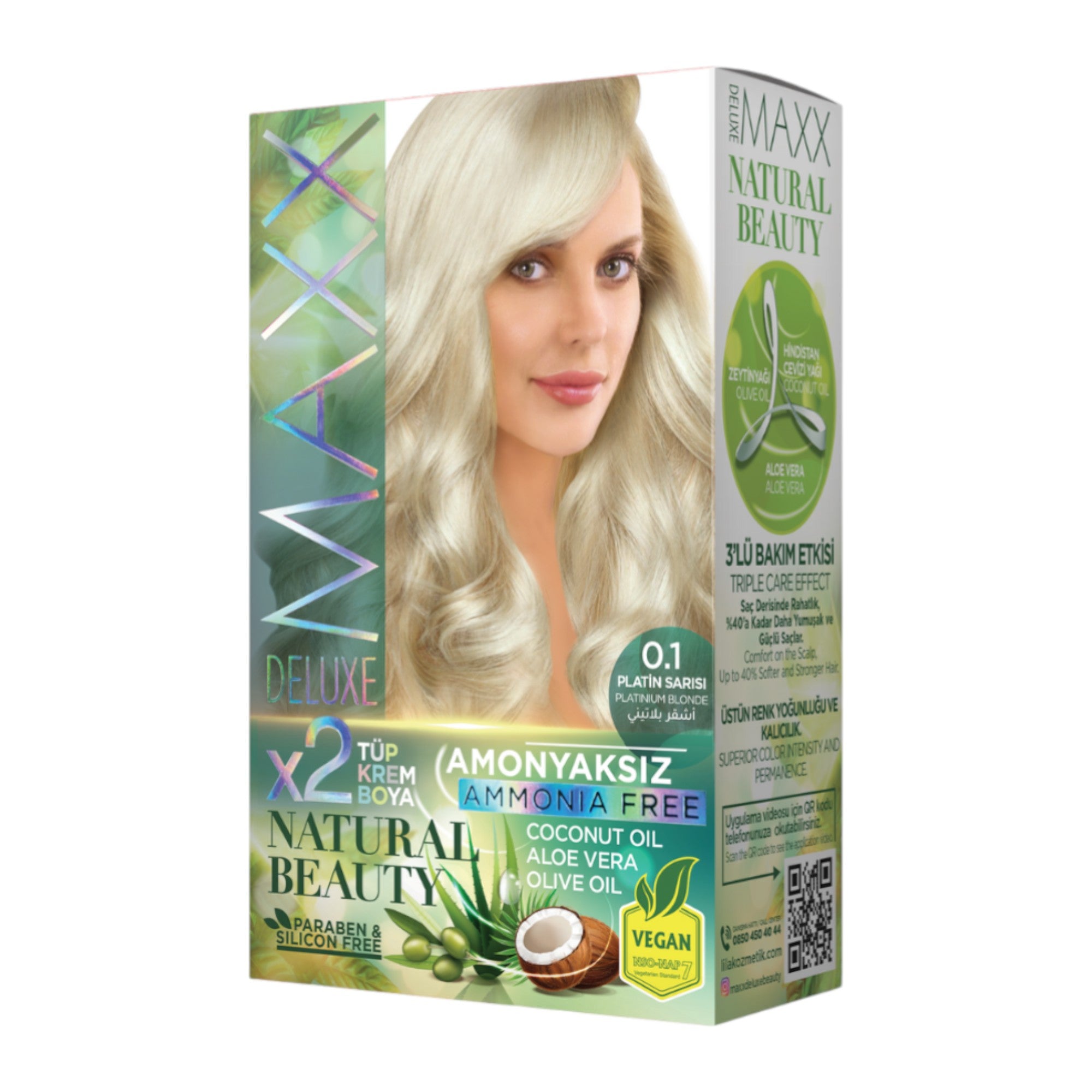 Maxx Deluxe - Natural Beauty Hair Colour Ammonia Free (2 Applications)